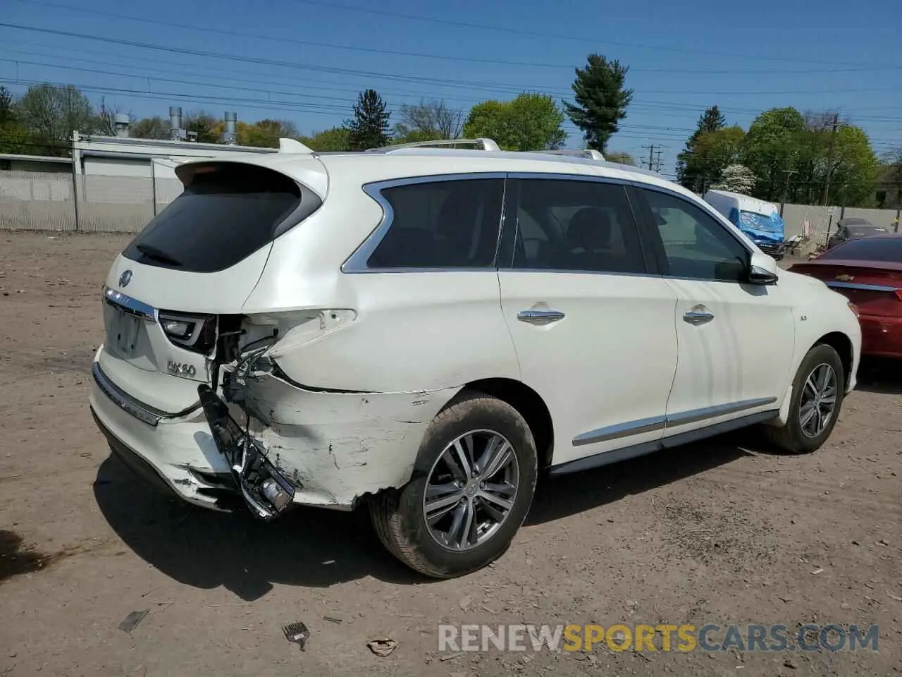 3 fotografías del automóvil dañado 5N1DL0MMXKC567027 INFINITI QX60 2019