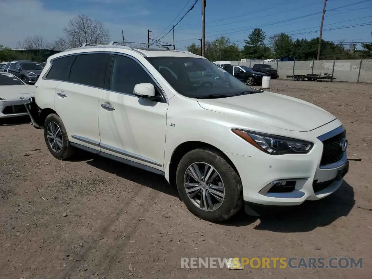 4 fotografías del automóvil dañado 5N1DL0MMXKC567027 INFINITI QX60 2019