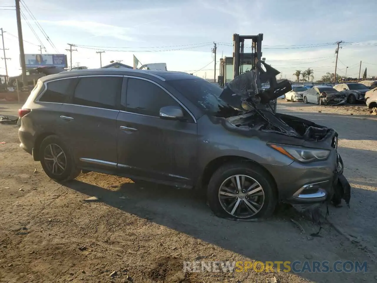 4 fotografías del automóvil dañado 5N1DL0MN0KC533719 INFINITI QX60 2019