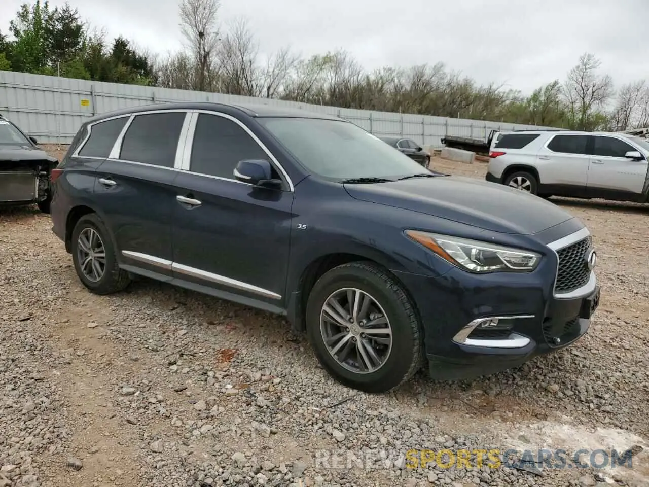 4 fotografías del automóvil dañado 5N1DL0MN1KC534037 INFINITI QX60 2019