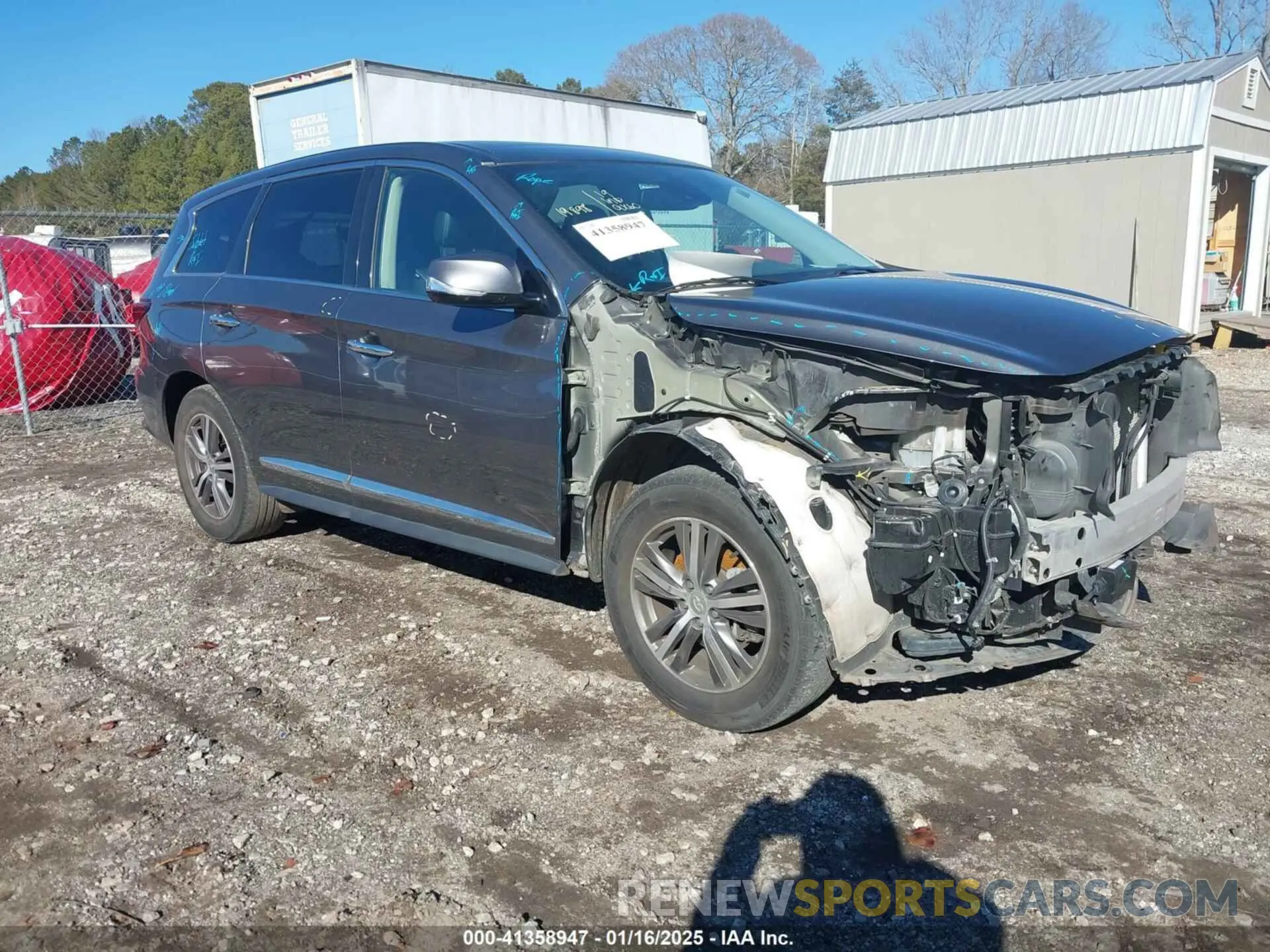1 fotografías del automóvil dañado 5N1DL0MN1KC568480 INFINITI QX60 2019