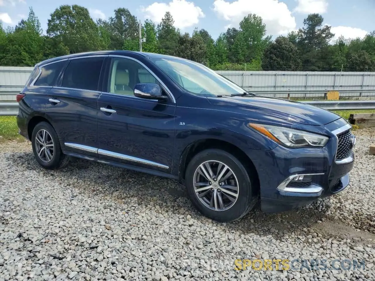 4 fotografías del automóvil dañado 5N1DL0MN3KC524349 INFINITI QX60 2019