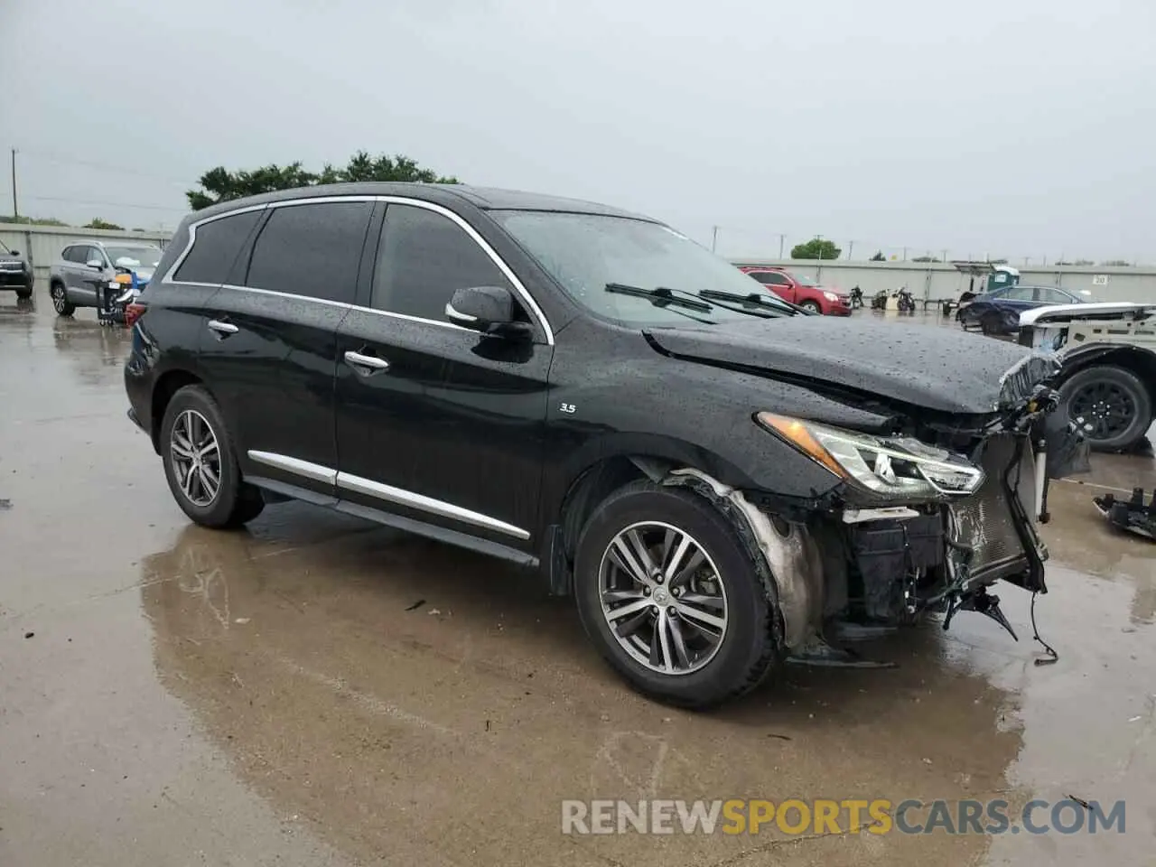 4 fotografías del automóvil dañado 5N1DL0MN3KC525128 INFINITI QX60 2019