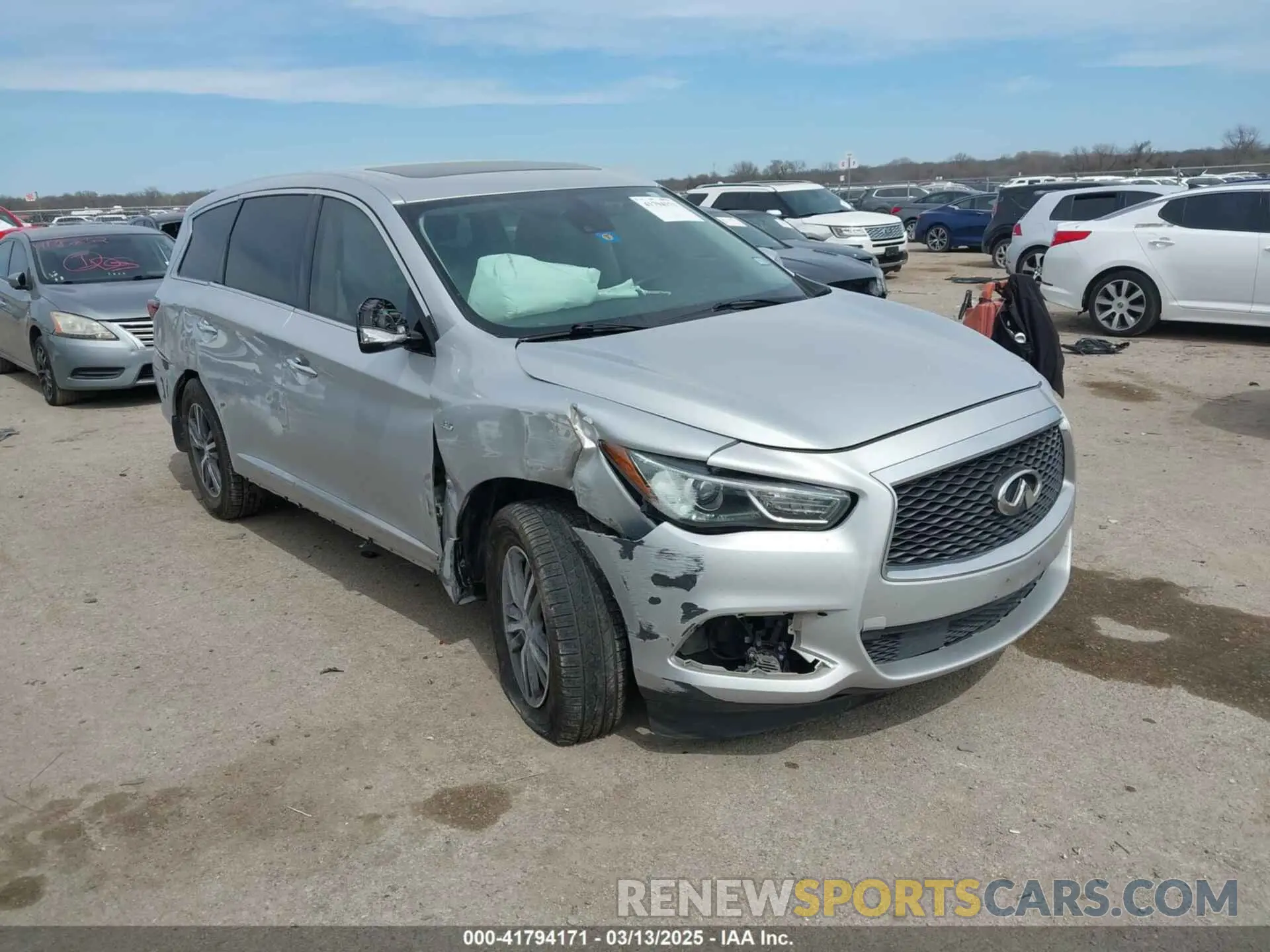 1 fotografías del automóvil dañado 5N1DL0MN3KC548764 INFINITI QX60 2019
