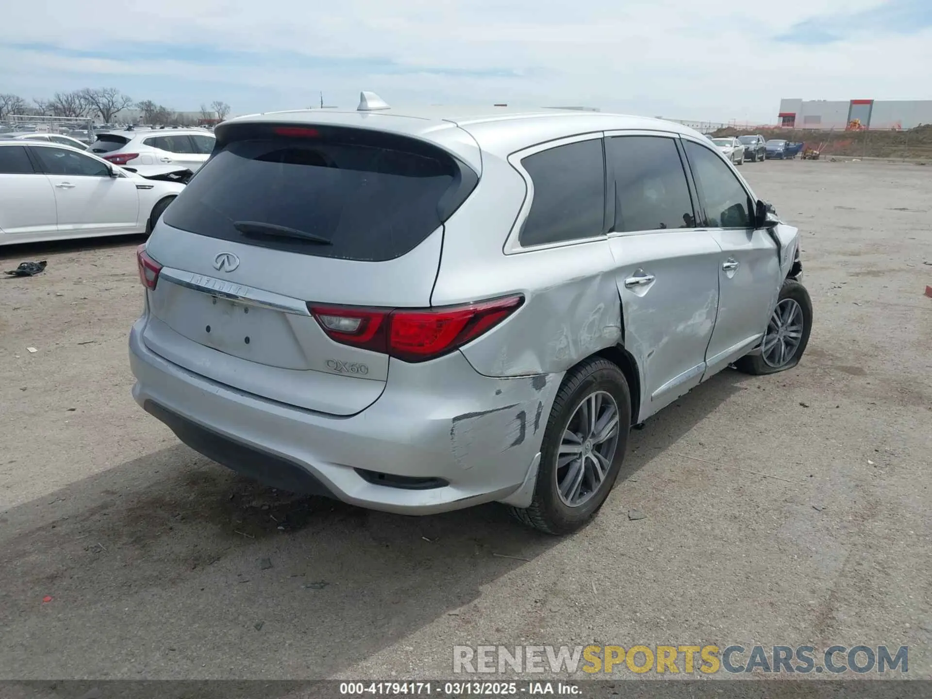 4 fotografías del automóvil dañado 5N1DL0MN3KC548764 INFINITI QX60 2019