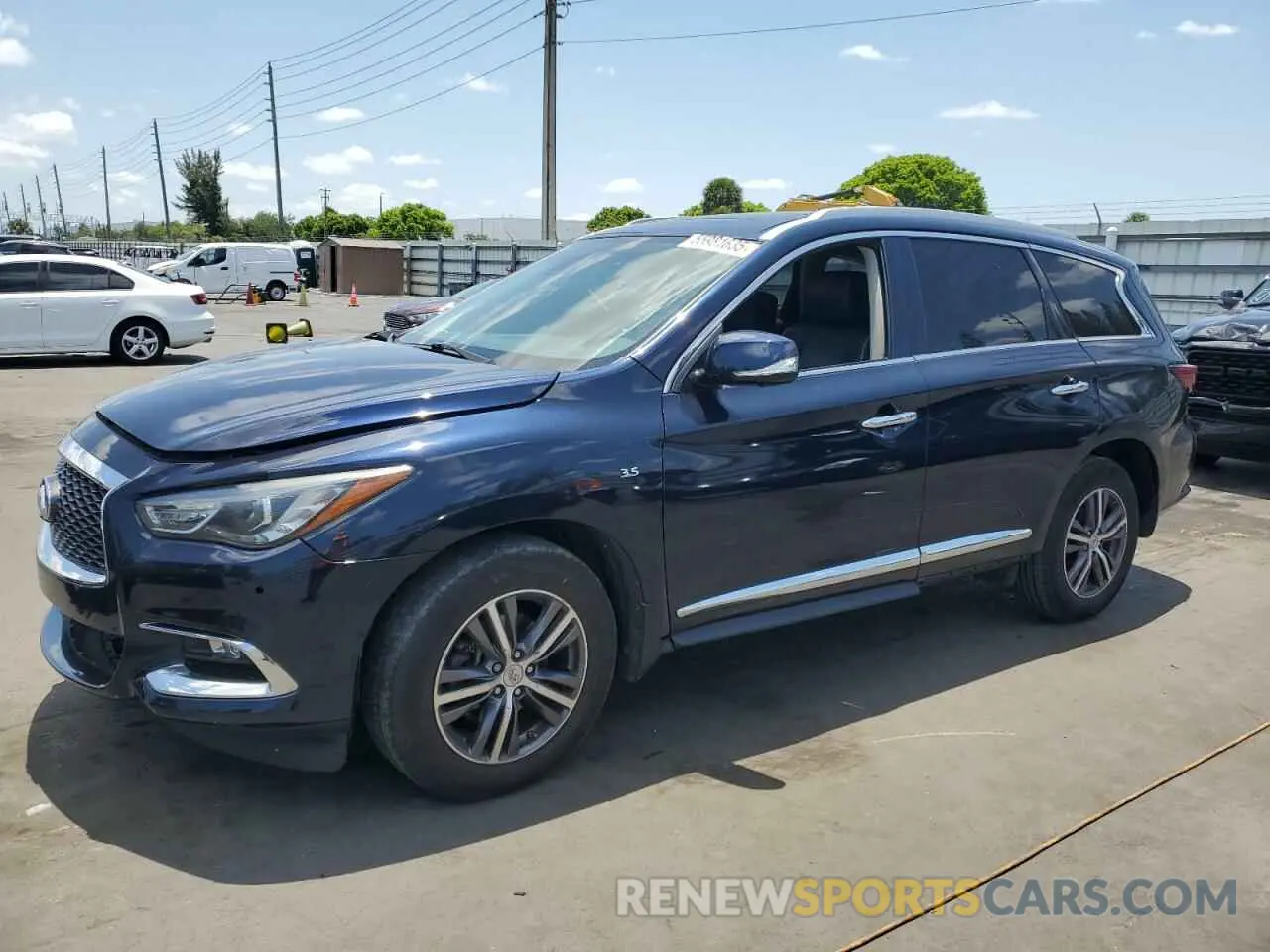 1 fotografías del automóvil dañado 5N1DL0MN4KC511433 INFINITI QX60 2019