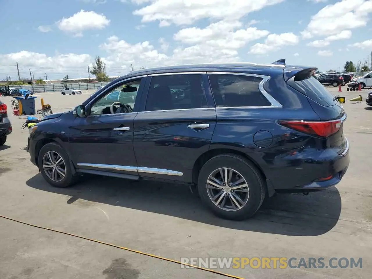 2 fotografías del automóvil dañado 5N1DL0MN4KC511433 INFINITI QX60 2019