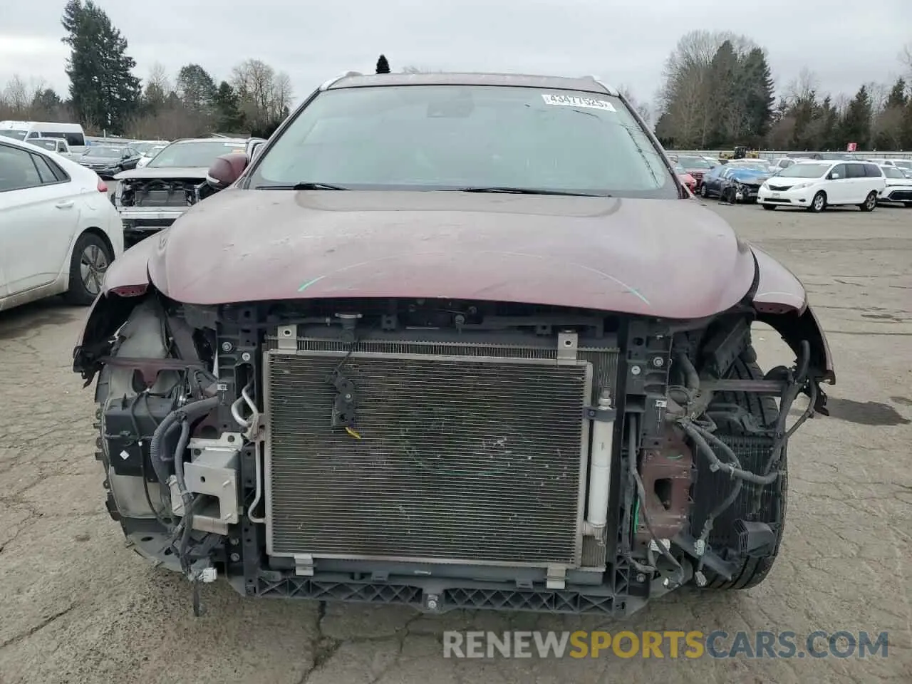 5 fotografías del automóvil dañado 5N1DL0MN4KC511612 INFINITI QX60 2019