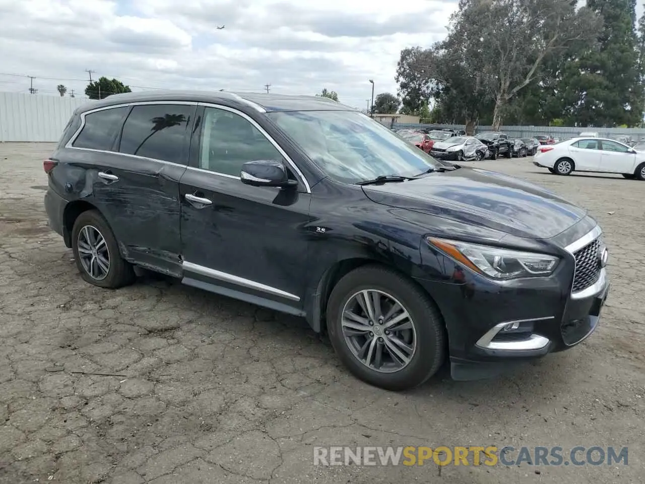 4 fotografías del automóvil dañado 5N1DL0MN4KC551544 INFINITI QX60 2019