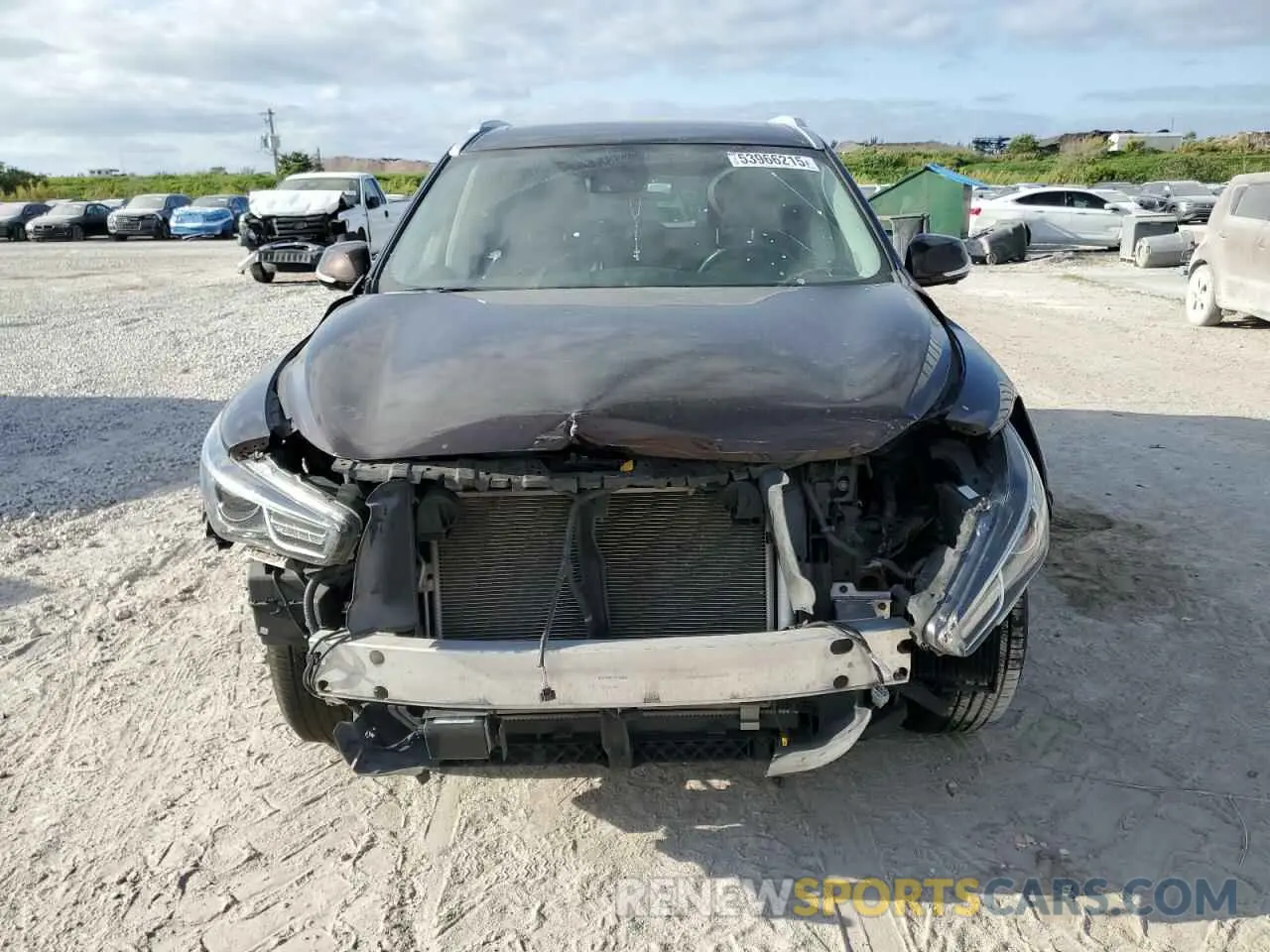 5 fotografías del automóvil dañado 5N1DL0MN5KC565811 INFINITI QX60 2019