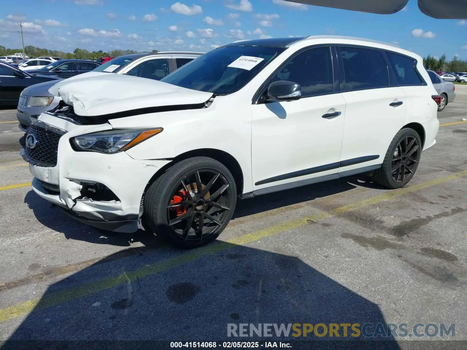 2 fotografías del automóvil dañado 5N1DL0MN6KC502748 INFINITI QX60 2019