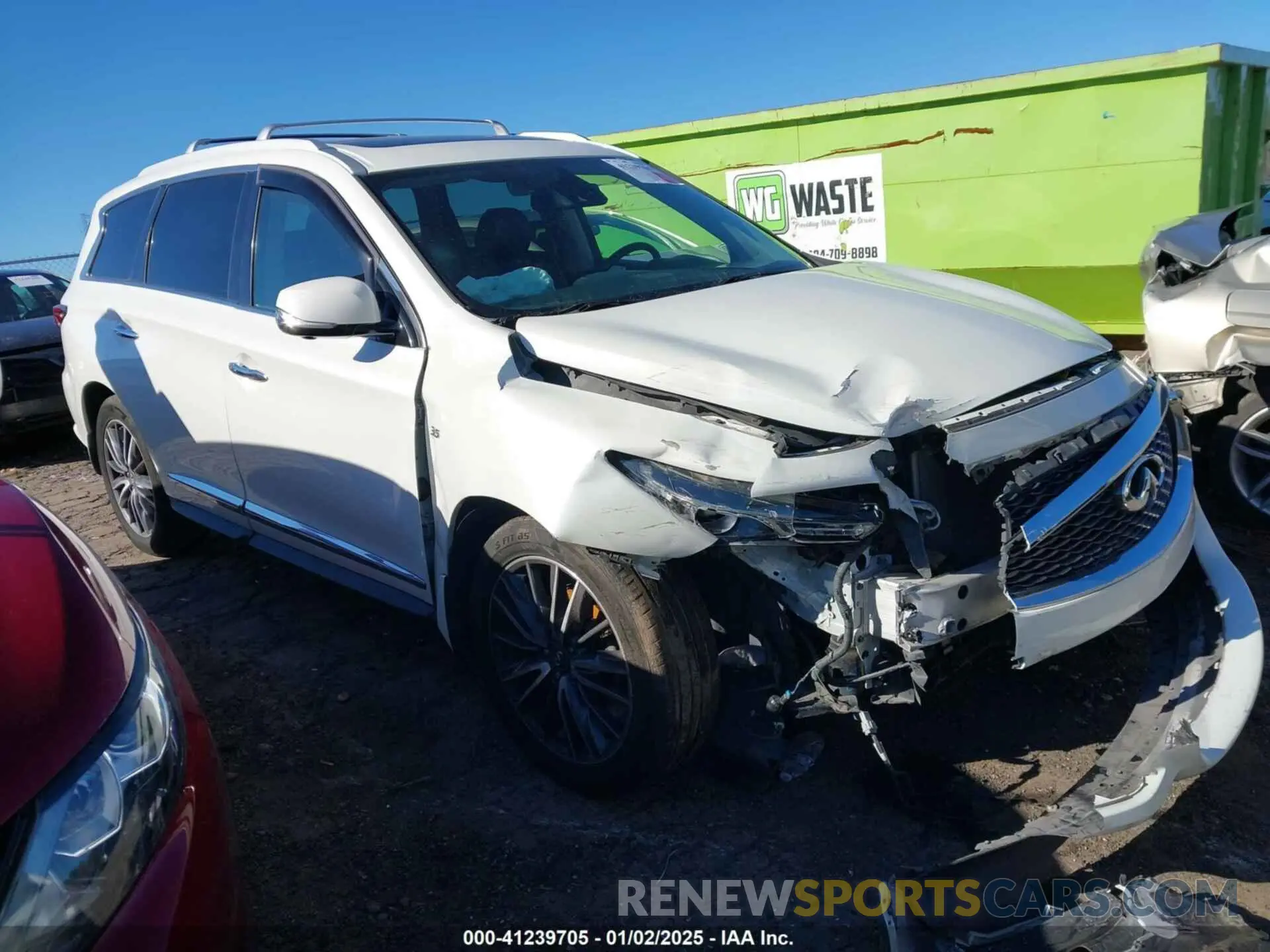 12 fotografías del automóvil dañado 5N1DL0MN6KC508551 INFINITI QX60 2019