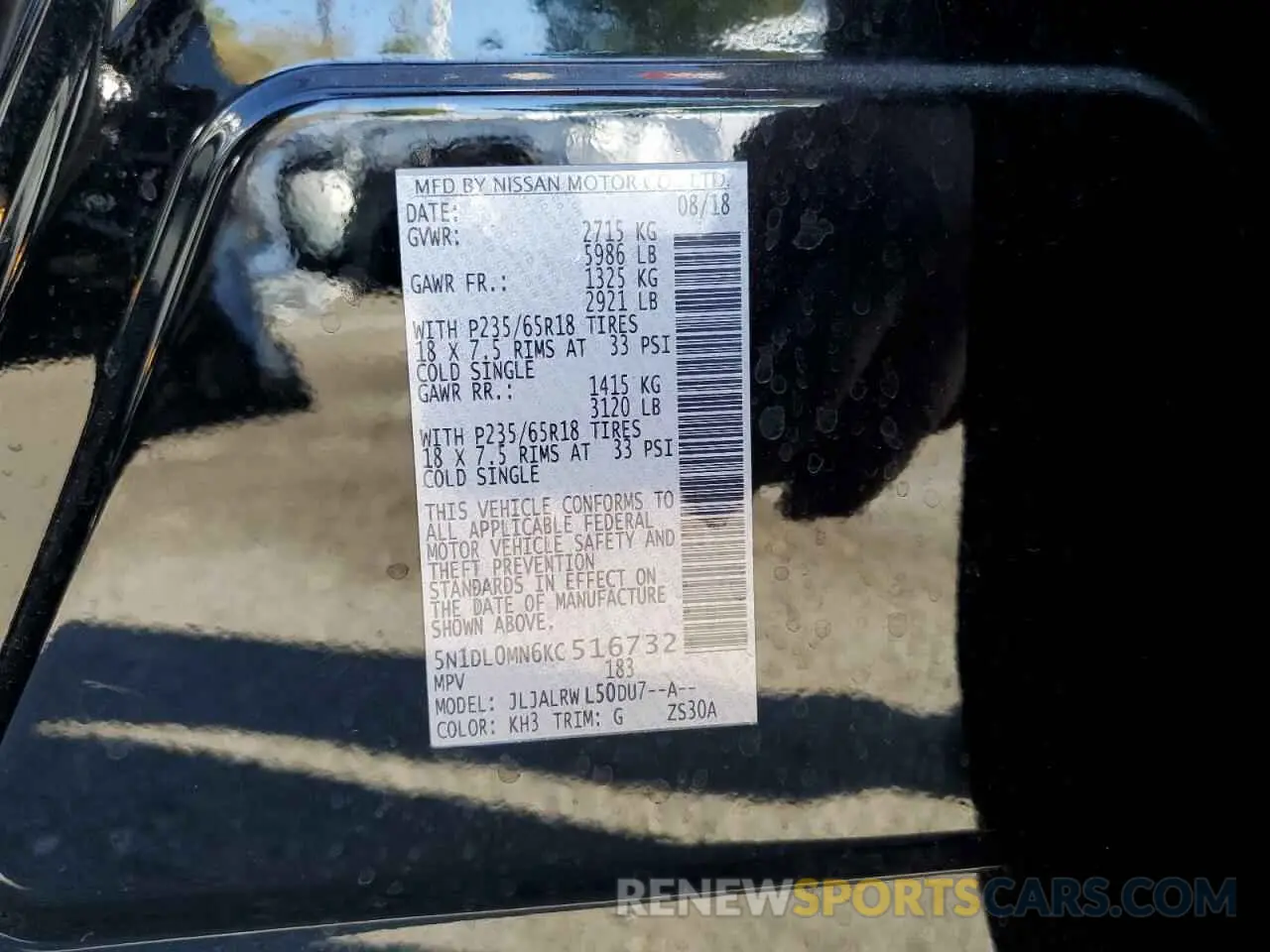 16 fotografías del automóvil dañado 5N1DL0MN6KC516732 INFINITI QX60 2019