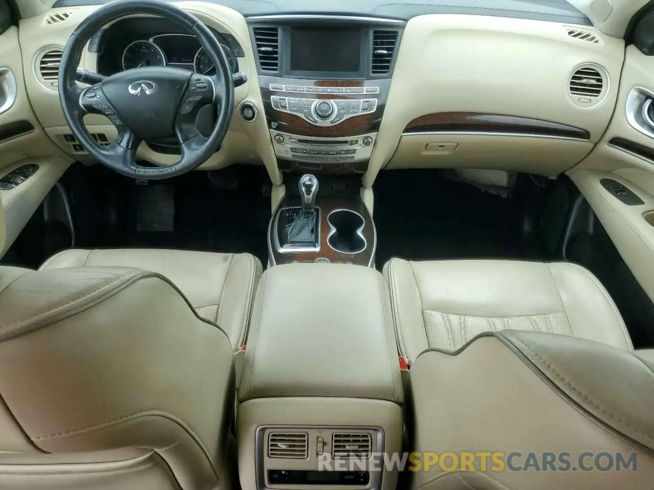 8 fotografías del automóvil dañado 5N1DL0MN6KC520120 INFINITI QX60 2019