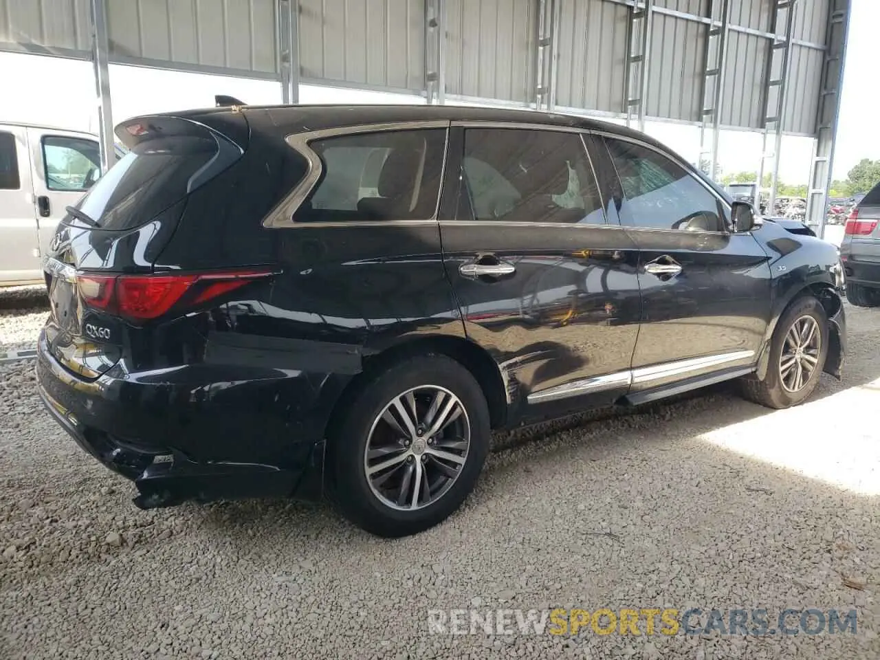 3 fotografías del automóvil dañado 5N1DL0MN6KC533739 INFINITI QX60 2019