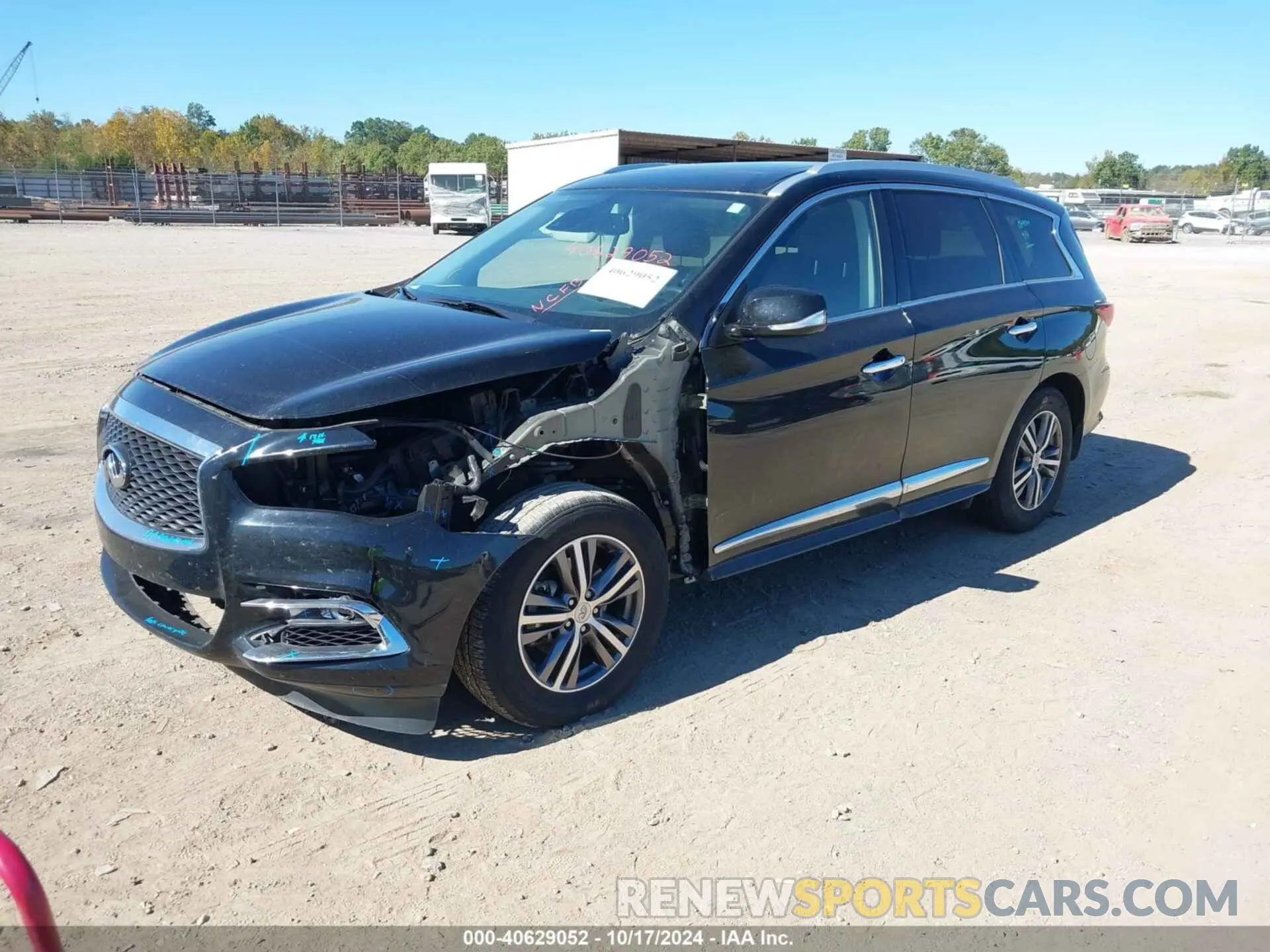 2 fotografías del automóvil dañado 5N1DL0MN7KC565180 INFINITI QX60 2019