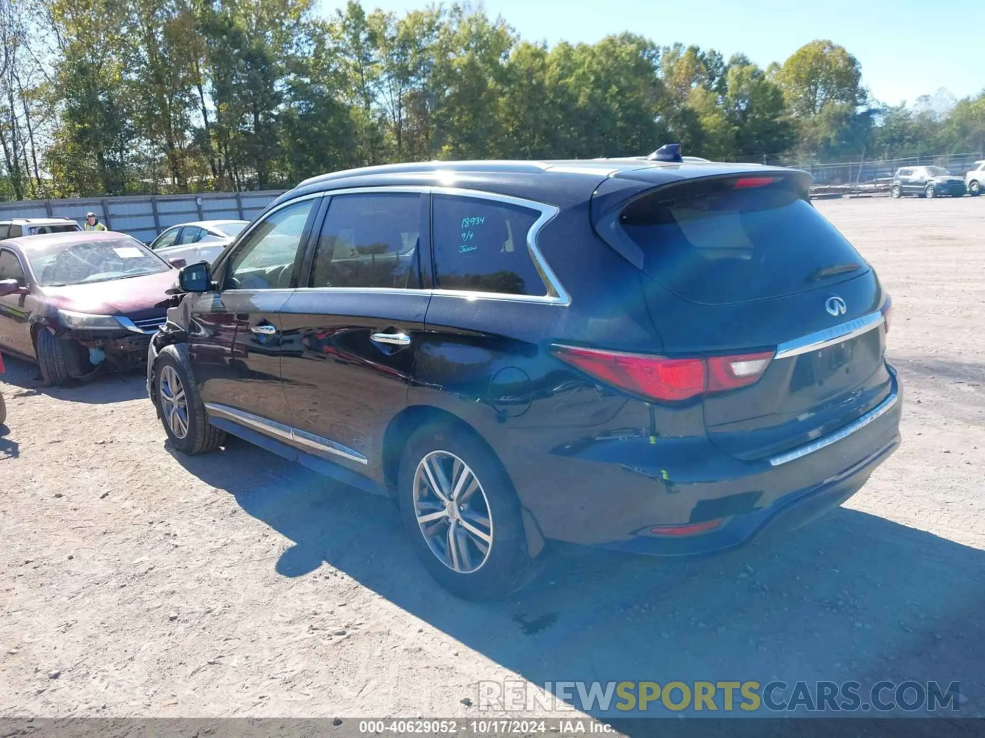 3 fotografías del automóvil dañado 5N1DL0MN7KC565180 INFINITI QX60 2019