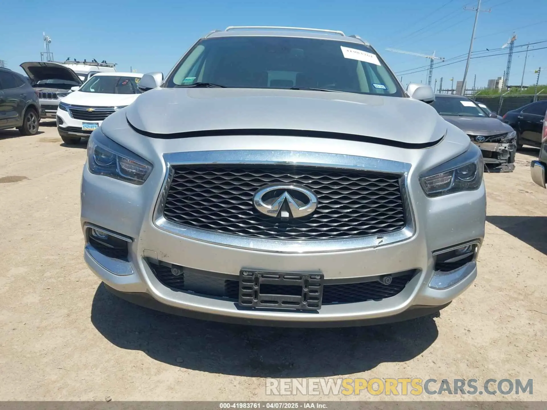 6 fotografías del automóvil dañado 5N1DL0MN7KC565888 INFINITI QX60 2019