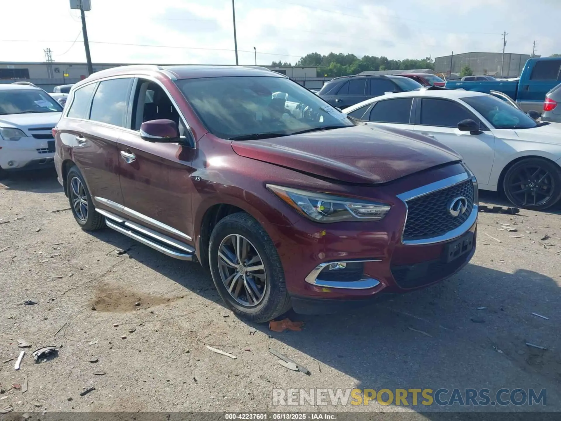 1 fotografías del automóvil dañado 5N1DL0MN8KC501651 INFINITI QX60 2019