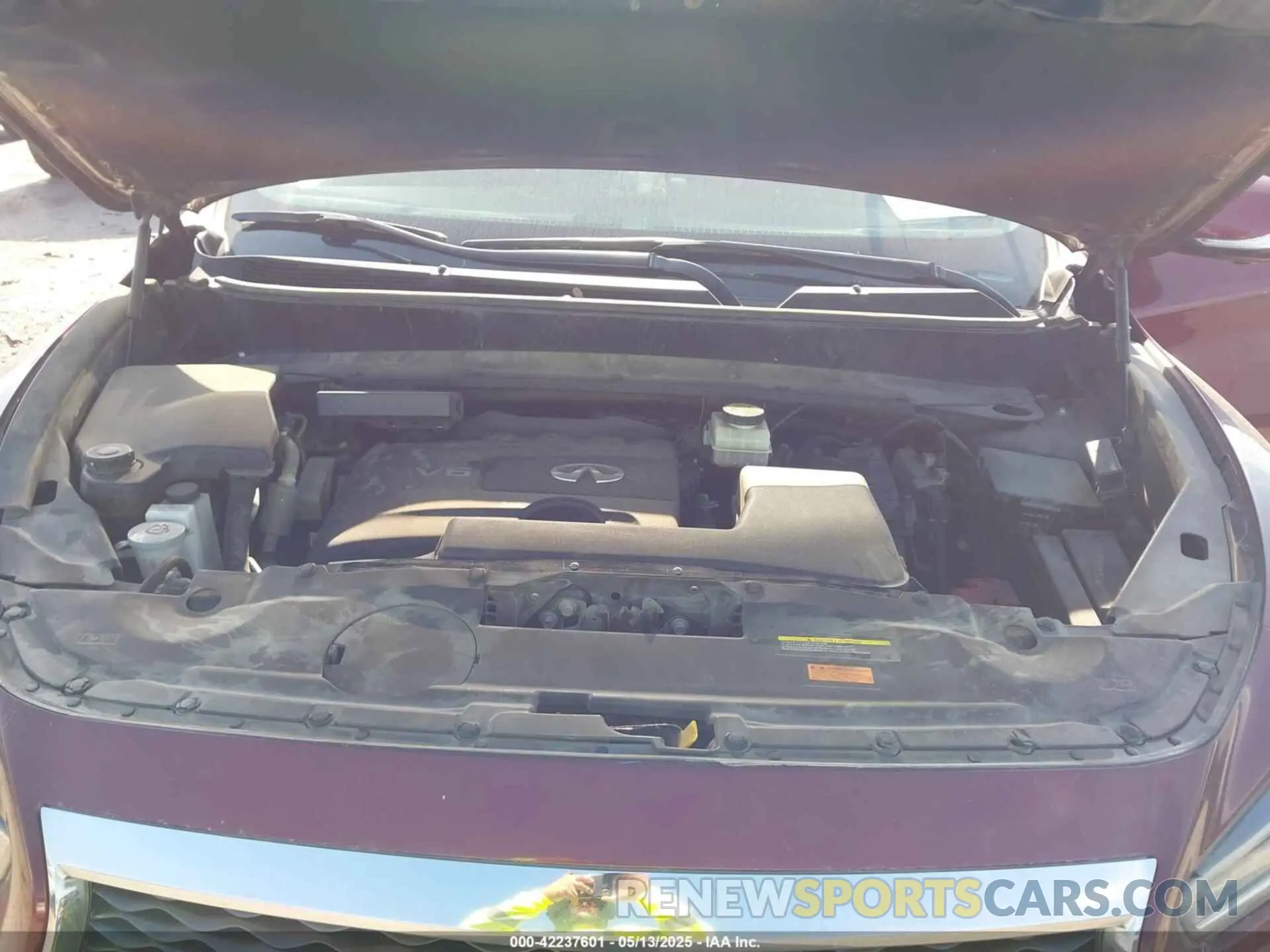 10 fotografías del automóvil dañado 5N1DL0MN8KC501651 INFINITI QX60 2019