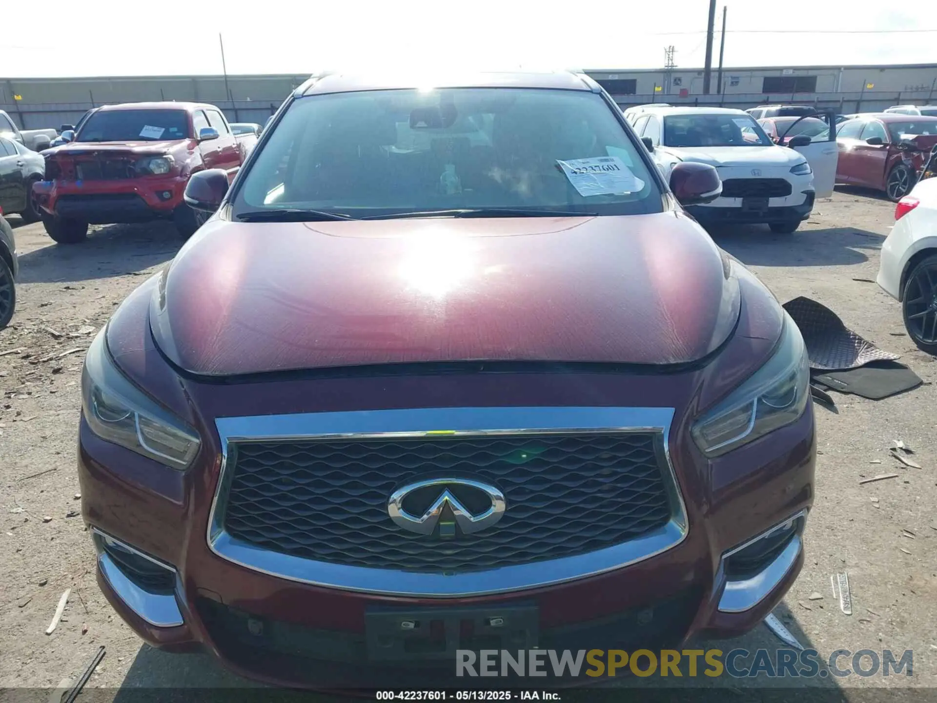 12 fotografías del automóvil dañado 5N1DL0MN8KC501651 INFINITI QX60 2019