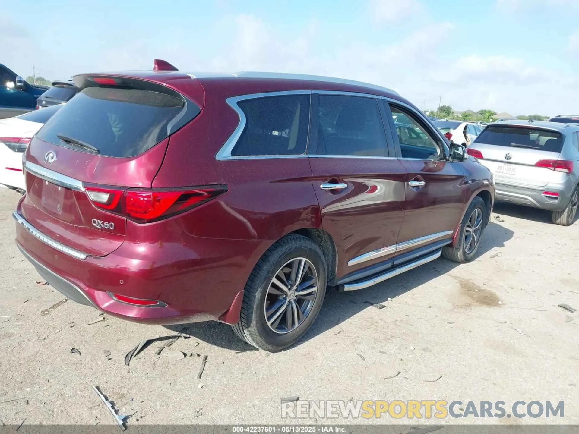 4 fotografías del automóvil dañado 5N1DL0MN8KC501651 INFINITI QX60 2019
