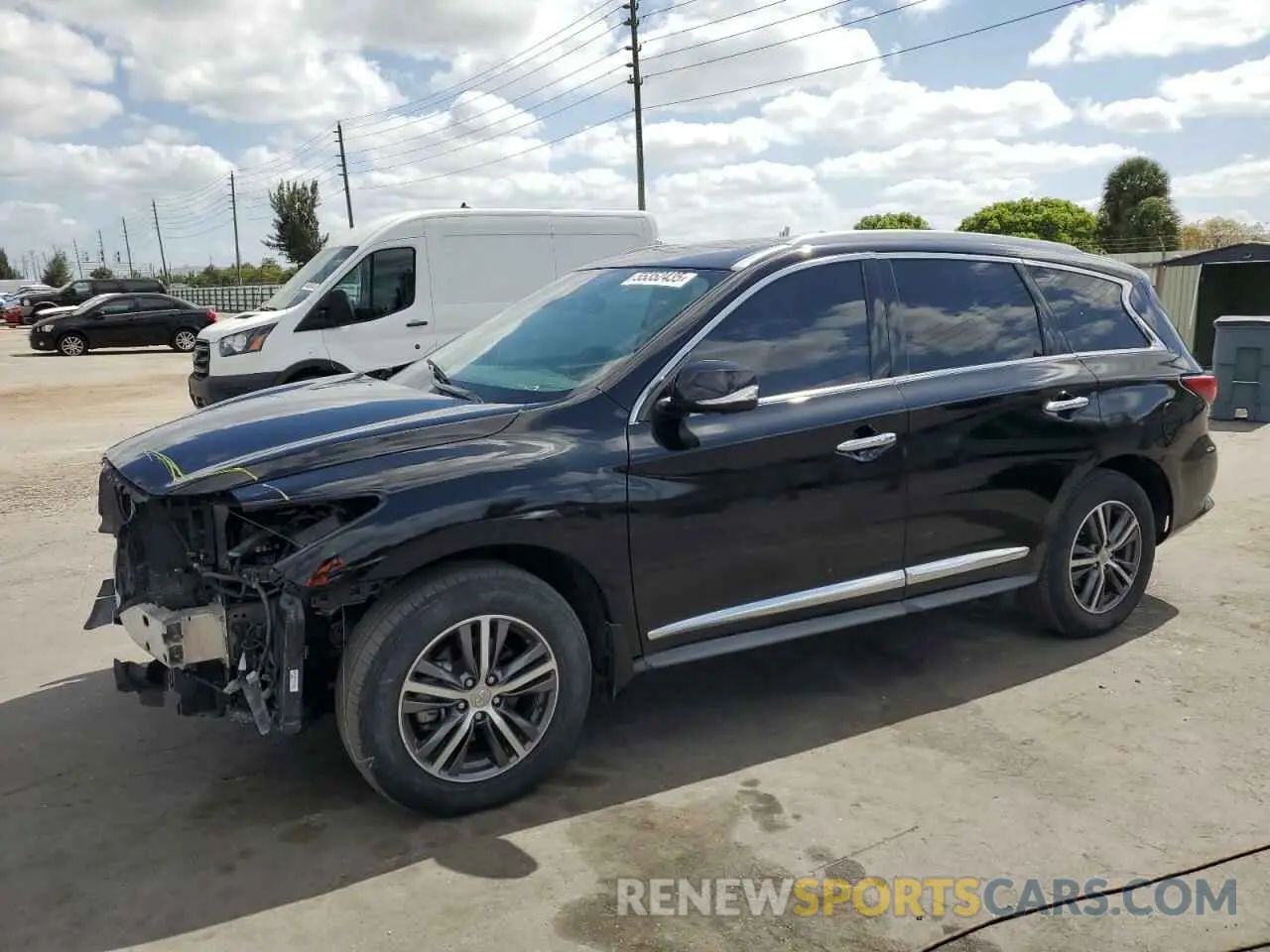 1 fotografías del automóvil dañado 5N1DL0MN9KC560398 INFINITI QX60 2019
