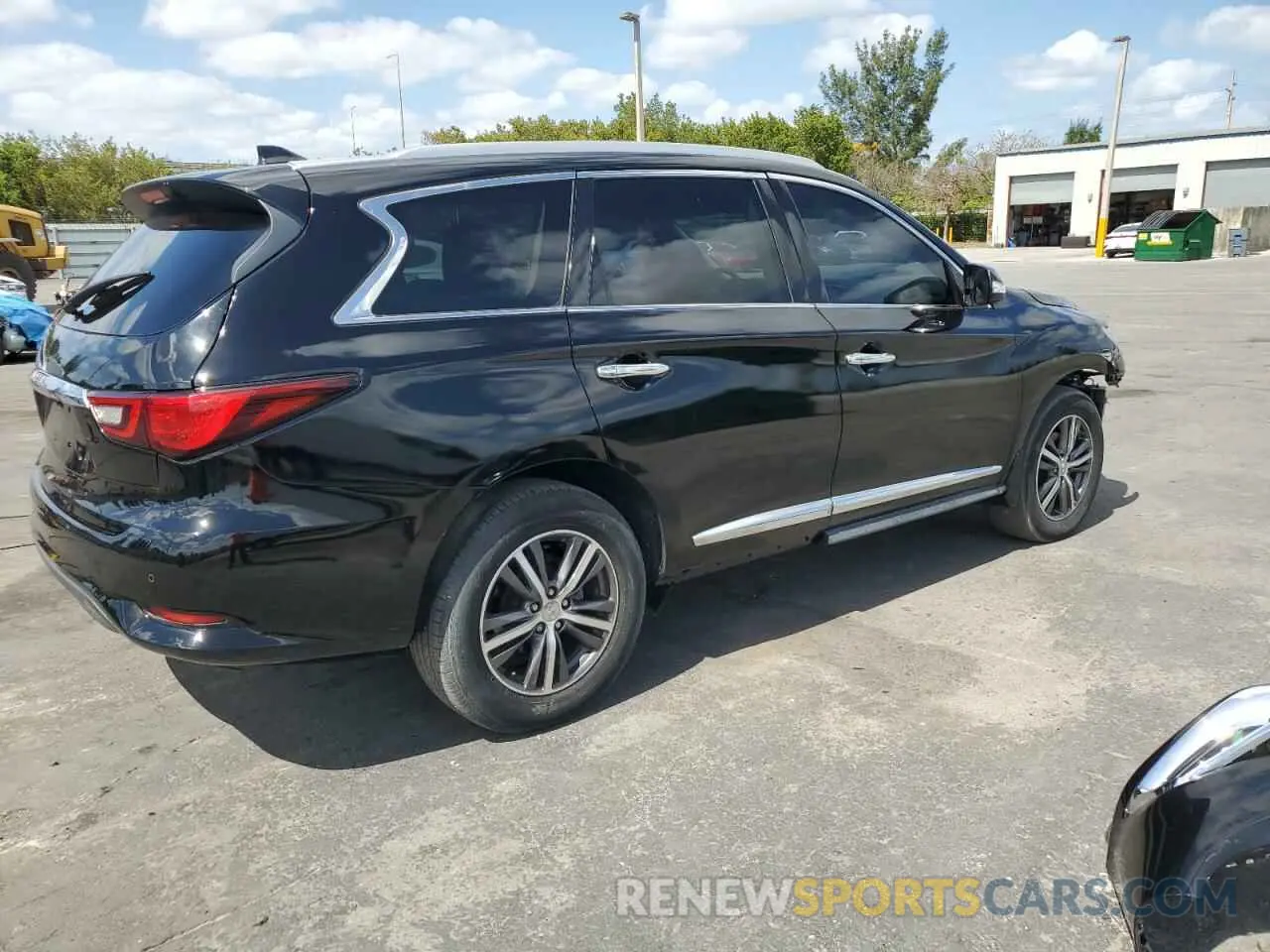 3 fotografías del automóvil dañado 5N1DL0MN9KC560398 INFINITI QX60 2019