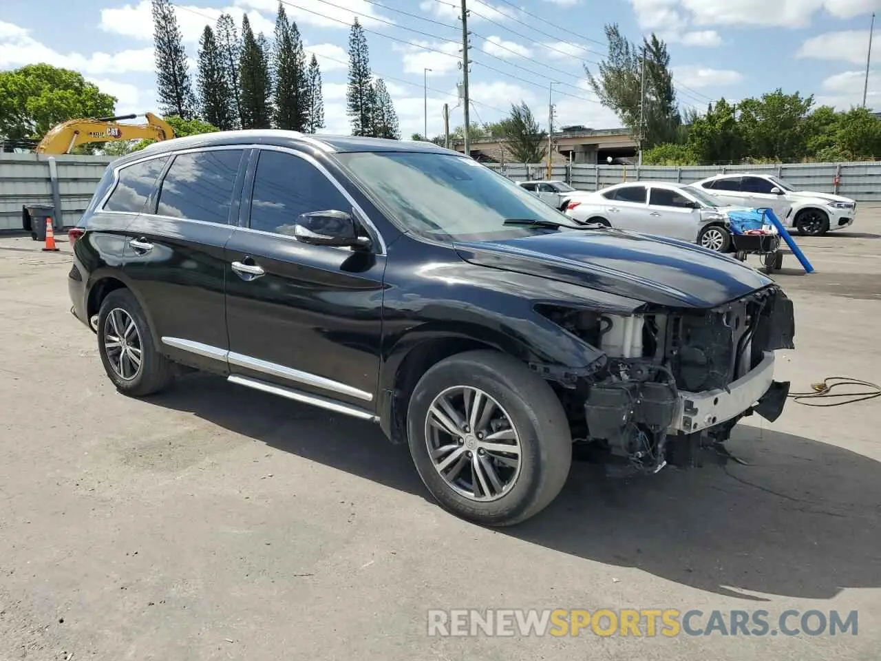 4 fotografías del automóvil dañado 5N1DL0MN9KC560398 INFINITI QX60 2019