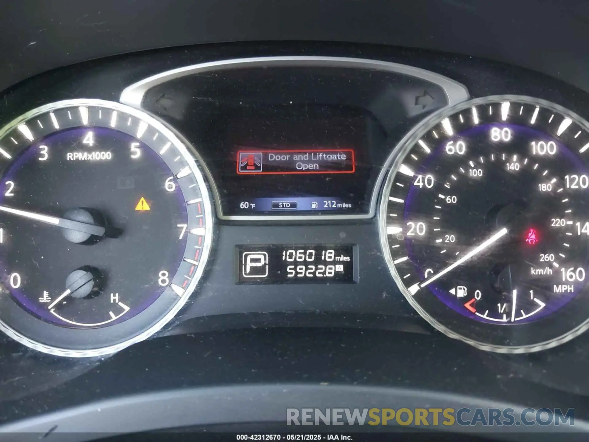 7 fotografías del automóvil dañado 5N1DL0MN9KC567285 INFINITI QX60 2019