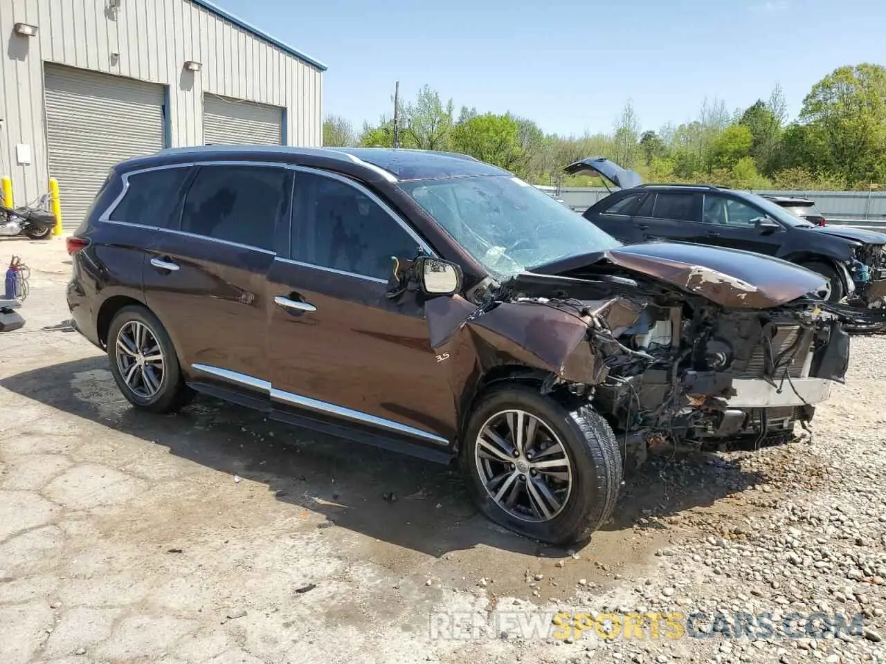 4 fotografías del automóvil dañado 5N1DL0MNXKC500419 INFINITI QX60 2019