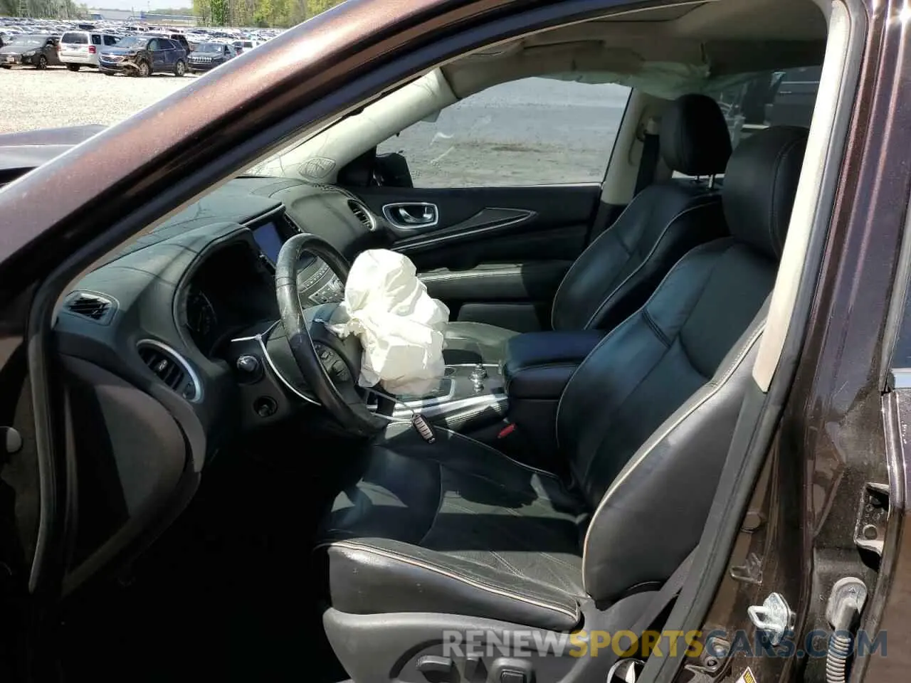 7 fotografías del automóvil dañado 5N1DL0MNXKC500419 INFINITI QX60 2019
