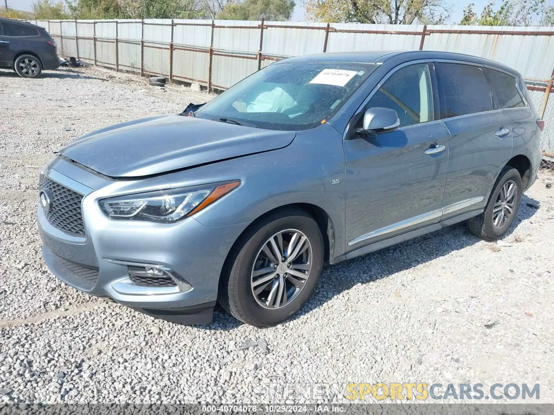 2 fotografías del automóvil dañado 5N1DL0MNXKC569949 INFINITI QX60 2019