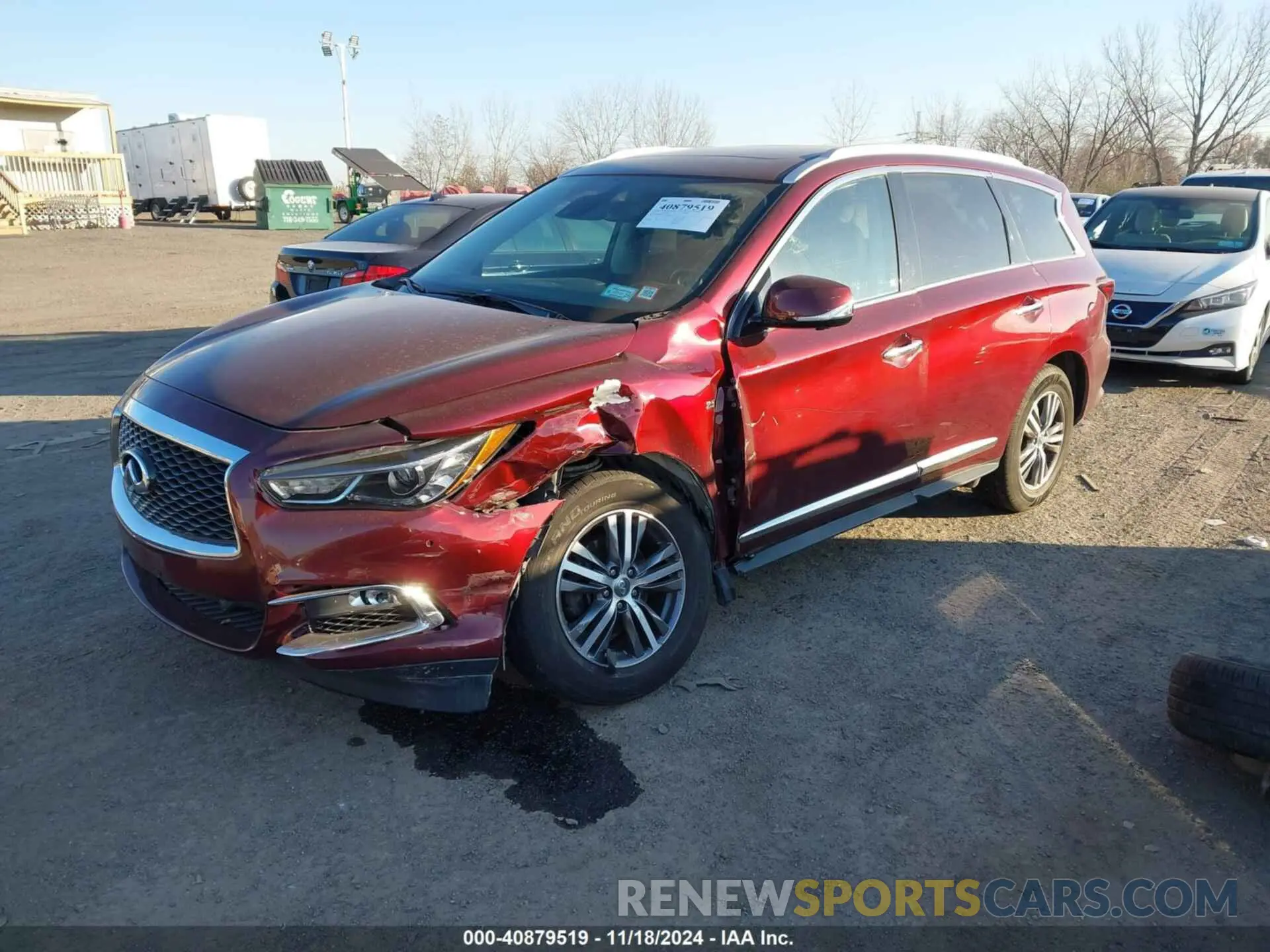 2 fotografías del automóvil dañado 5N1DL0MM0LC511566 INFINITI QX60 2020