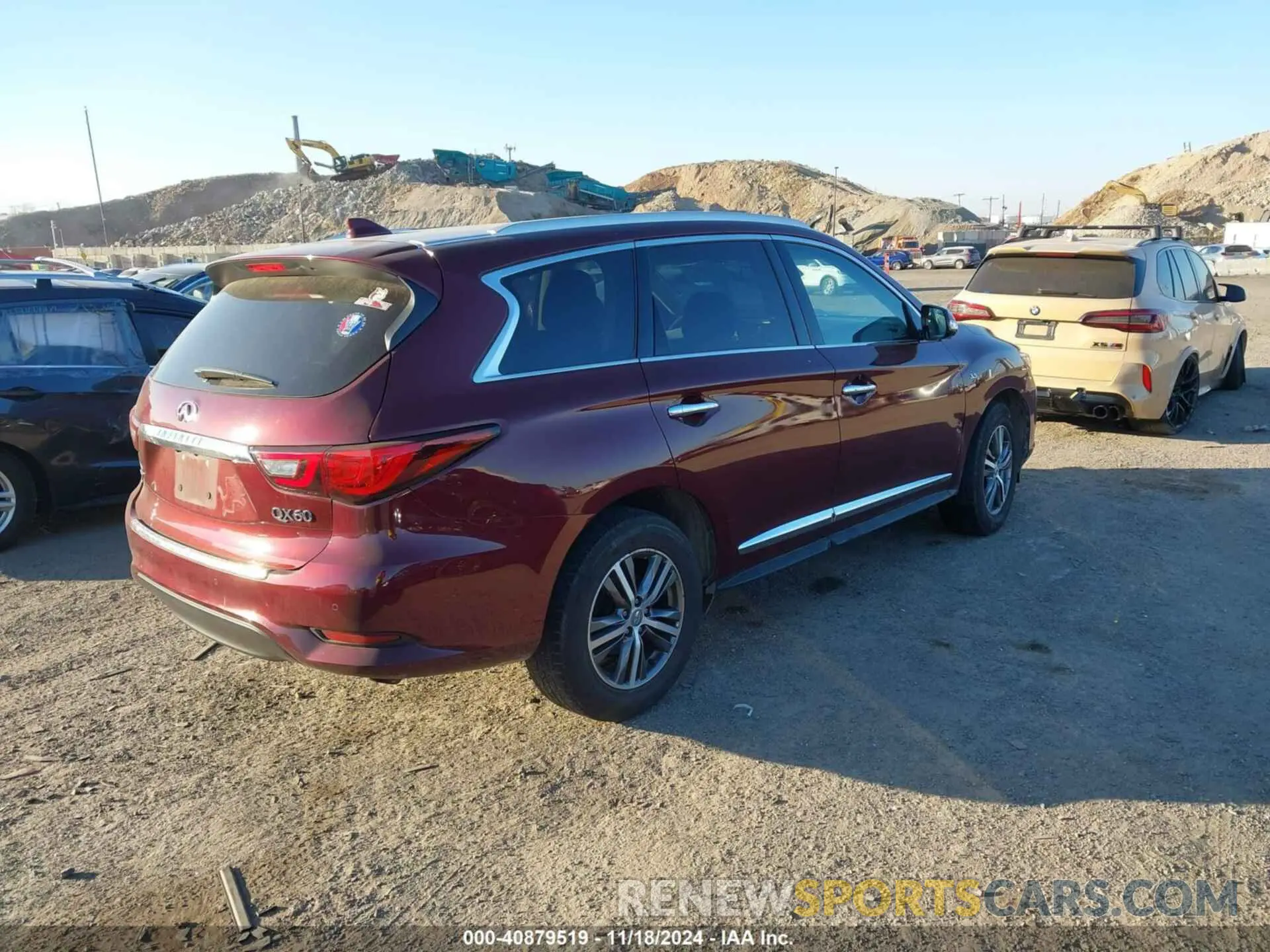 4 fotografías del automóvil dañado 5N1DL0MM0LC511566 INFINITI QX60 2020