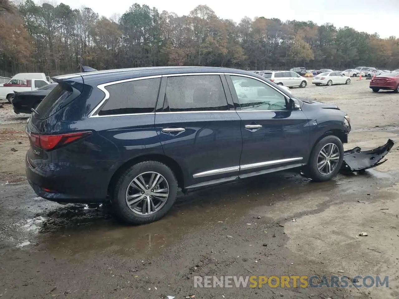 3 fotografías del automóvil dañado 5N1DL0MM0LC530263 INFINITI QX60 2020