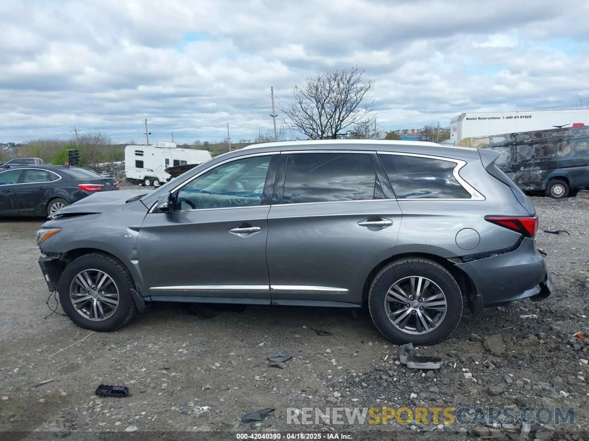 15 fotografías del automóvil dañado 5N1DL0MM1LC506649 INFINITI QX60 2020