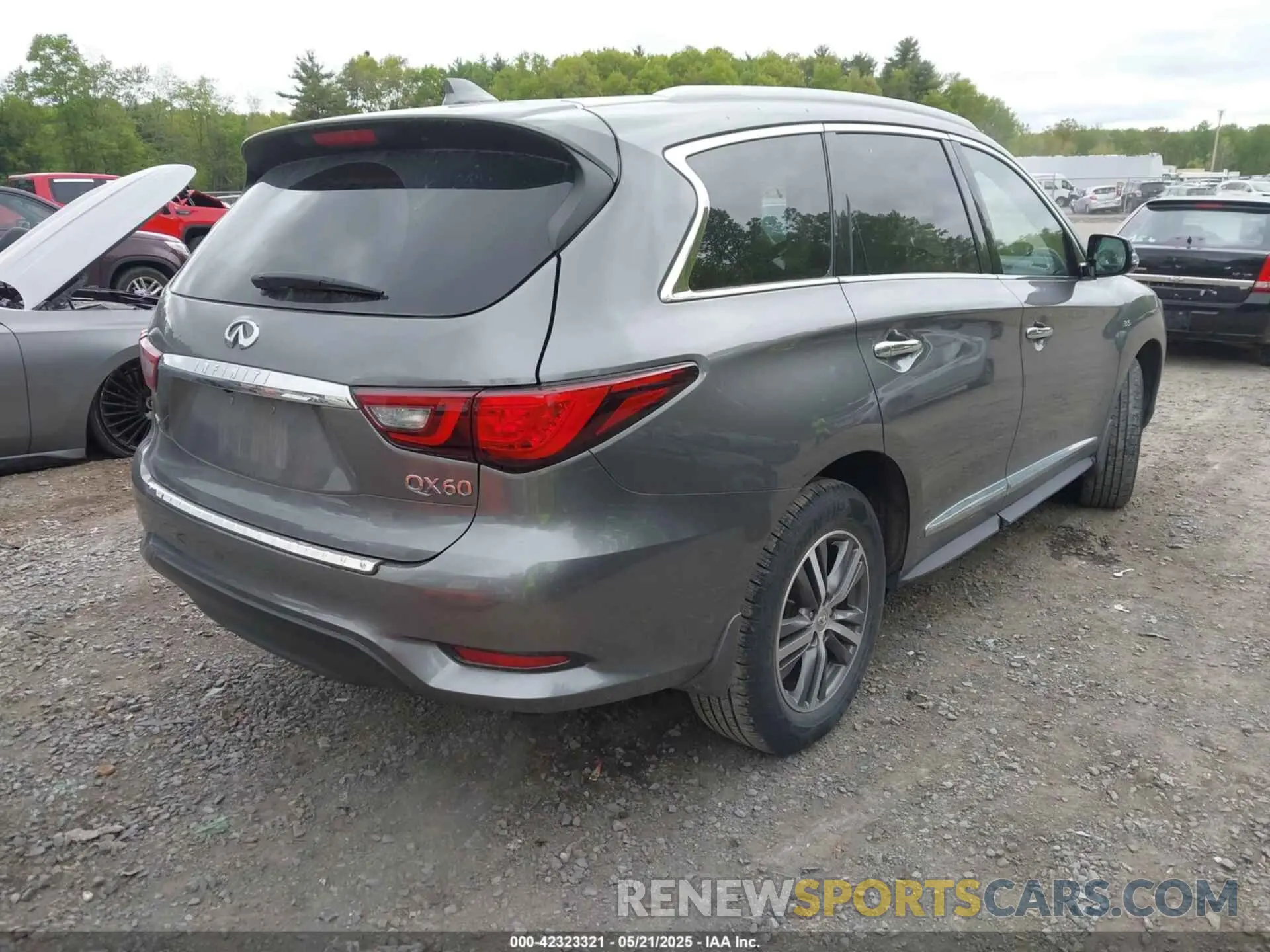 4 fotografías del automóvil dañado 5N1DL0MM1LC537478 INFINITI QX60 2020