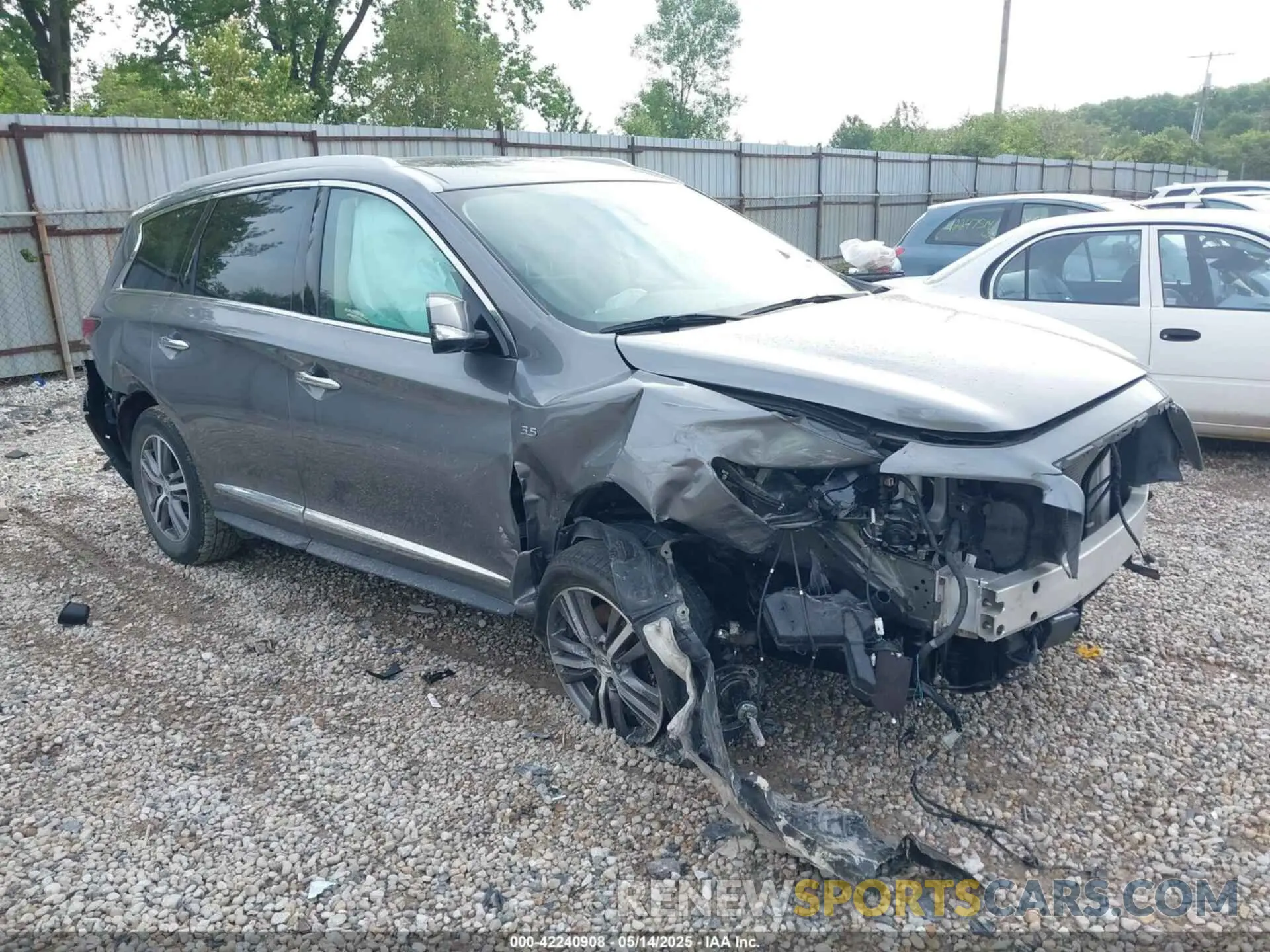 1 fotografías del automóvil dañado 5N1DL0MM2LC517417 INFINITI QX60 2020