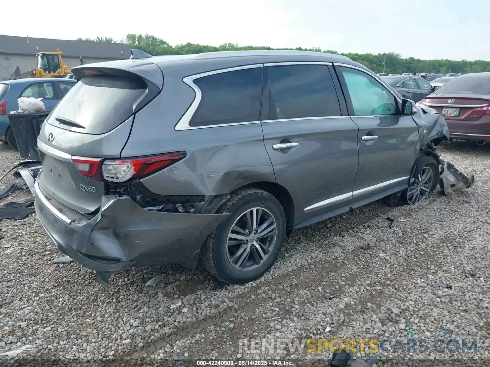 4 fotografías del automóvil dañado 5N1DL0MM2LC517417 INFINITI QX60 2020