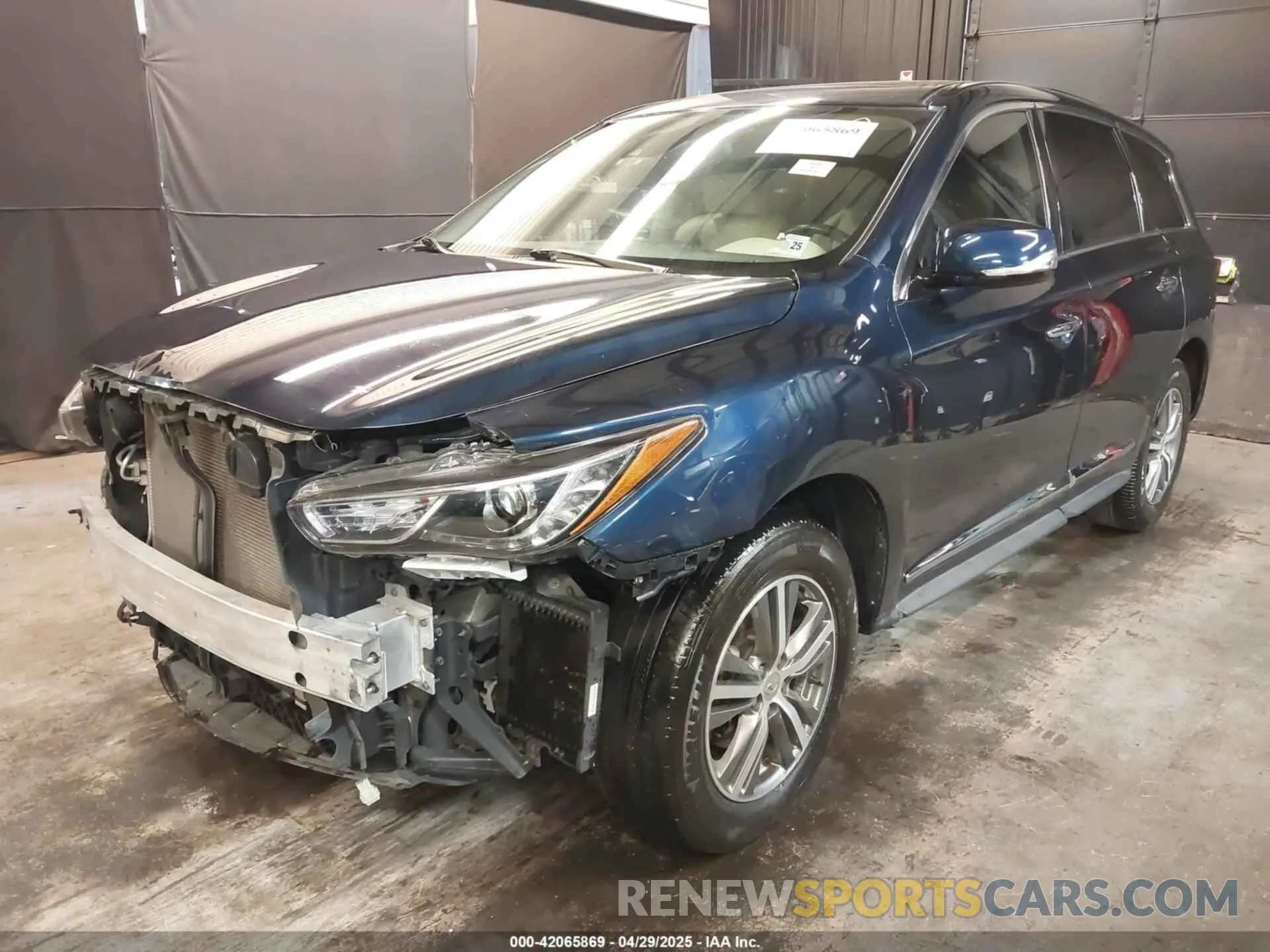 2 fotografías del automóvil dañado 5N1DL0MM3LC501047 INFINITI QX60 2020