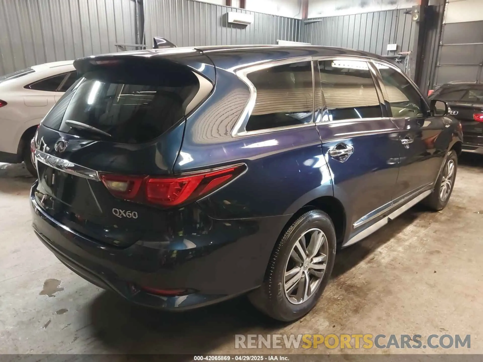 4 fotografías del automóvil dañado 5N1DL0MM3LC501047 INFINITI QX60 2020