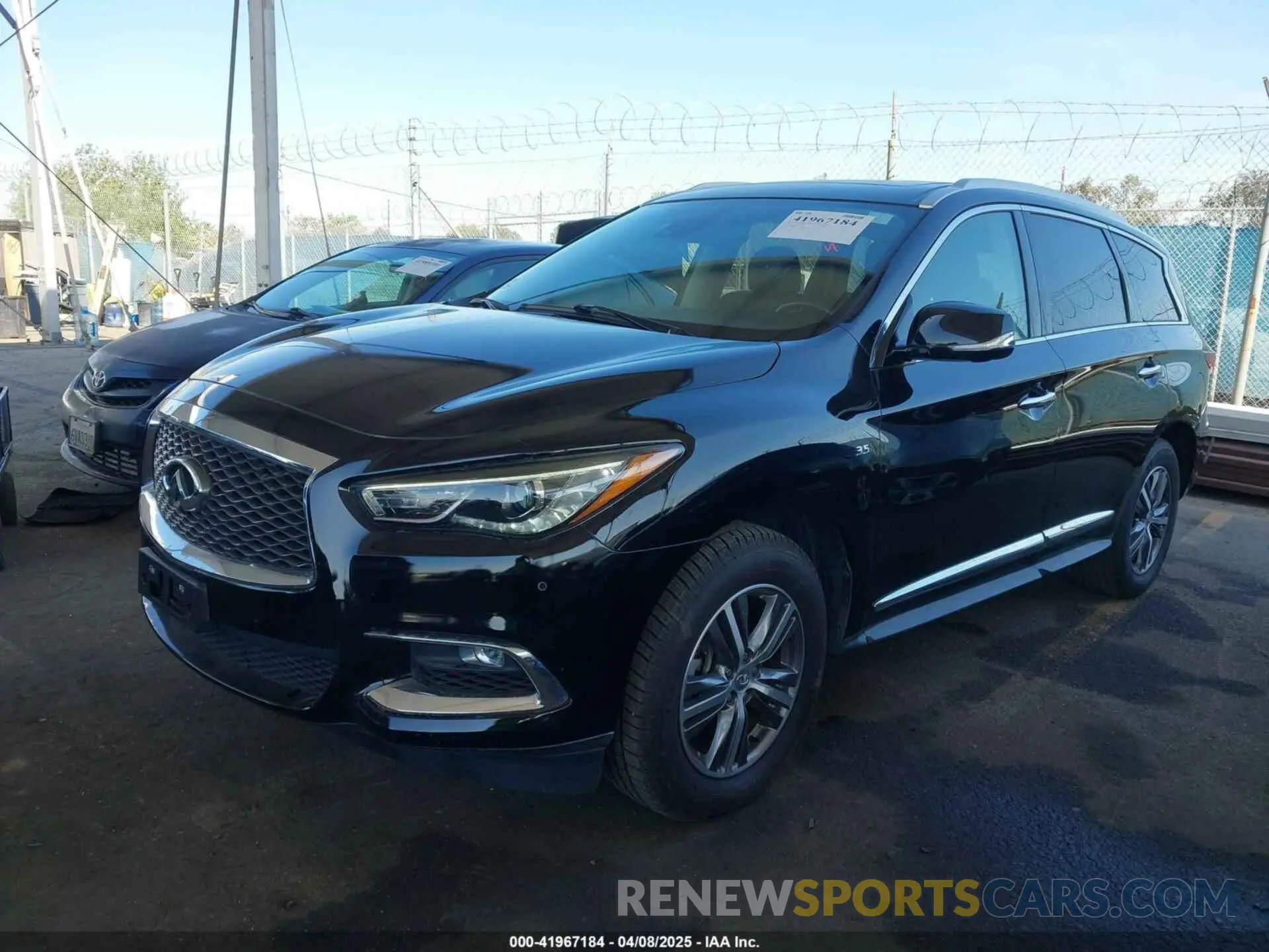 2 fotografías del automóvil dañado 5N1DL0MM3LC510637 INFINITI QX60 2020