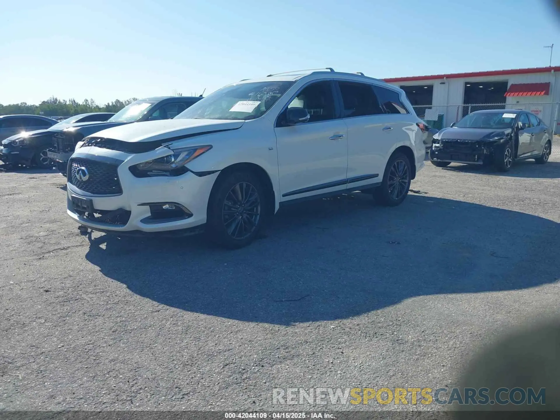 2 fotografías del automóvil dañado 5N1DL0MM3LC526479 INFINITI QX60 2020