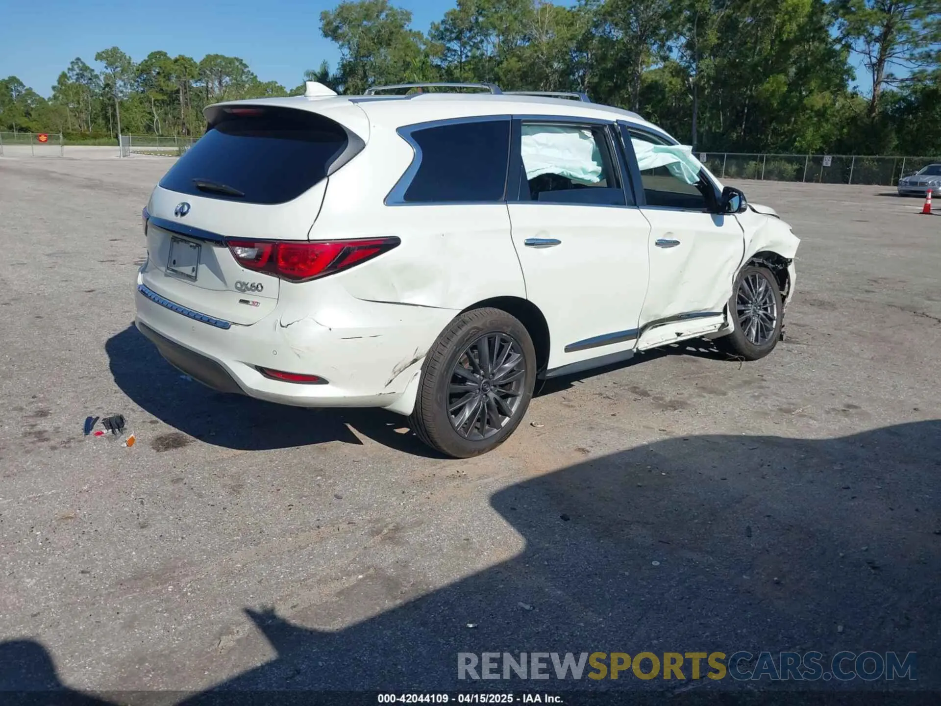 4 fotografías del automóvil dañado 5N1DL0MM3LC526479 INFINITI QX60 2020