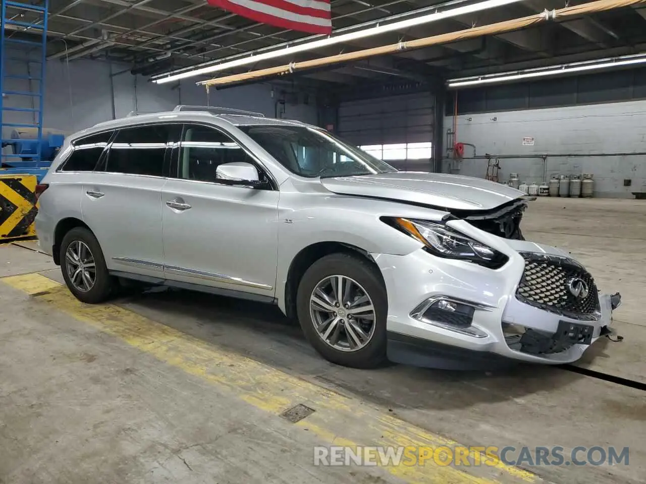 4 fotografías del automóvil dañado 5N1DL0MM3LC531312 INFINITI QX60 2020
