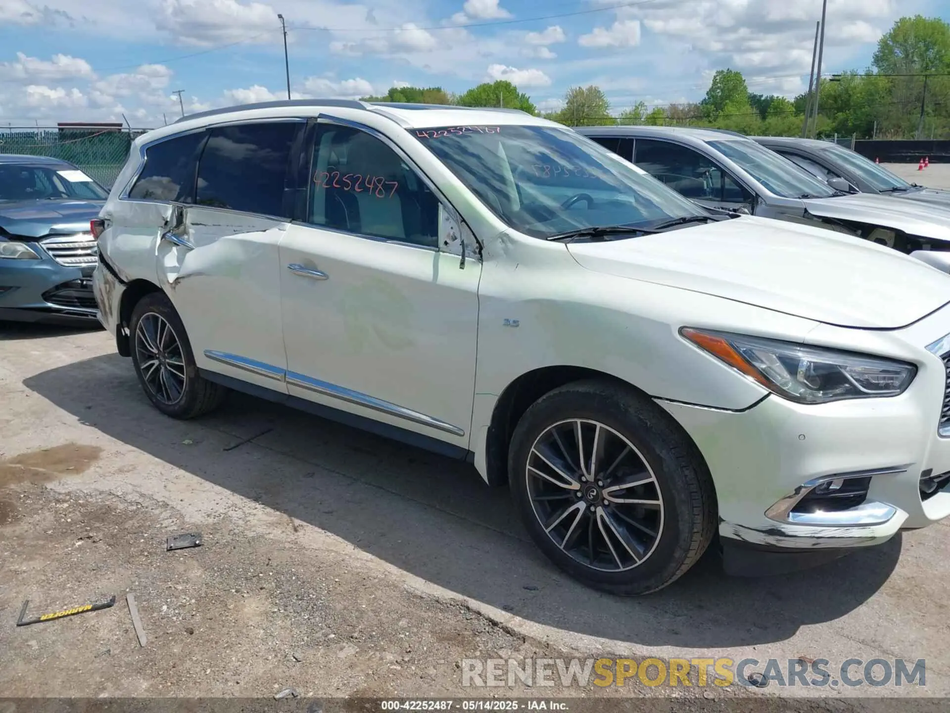6 fotografías del automóvil dañado 5N1DL0MM3LC548742 INFINITI QX60 2020