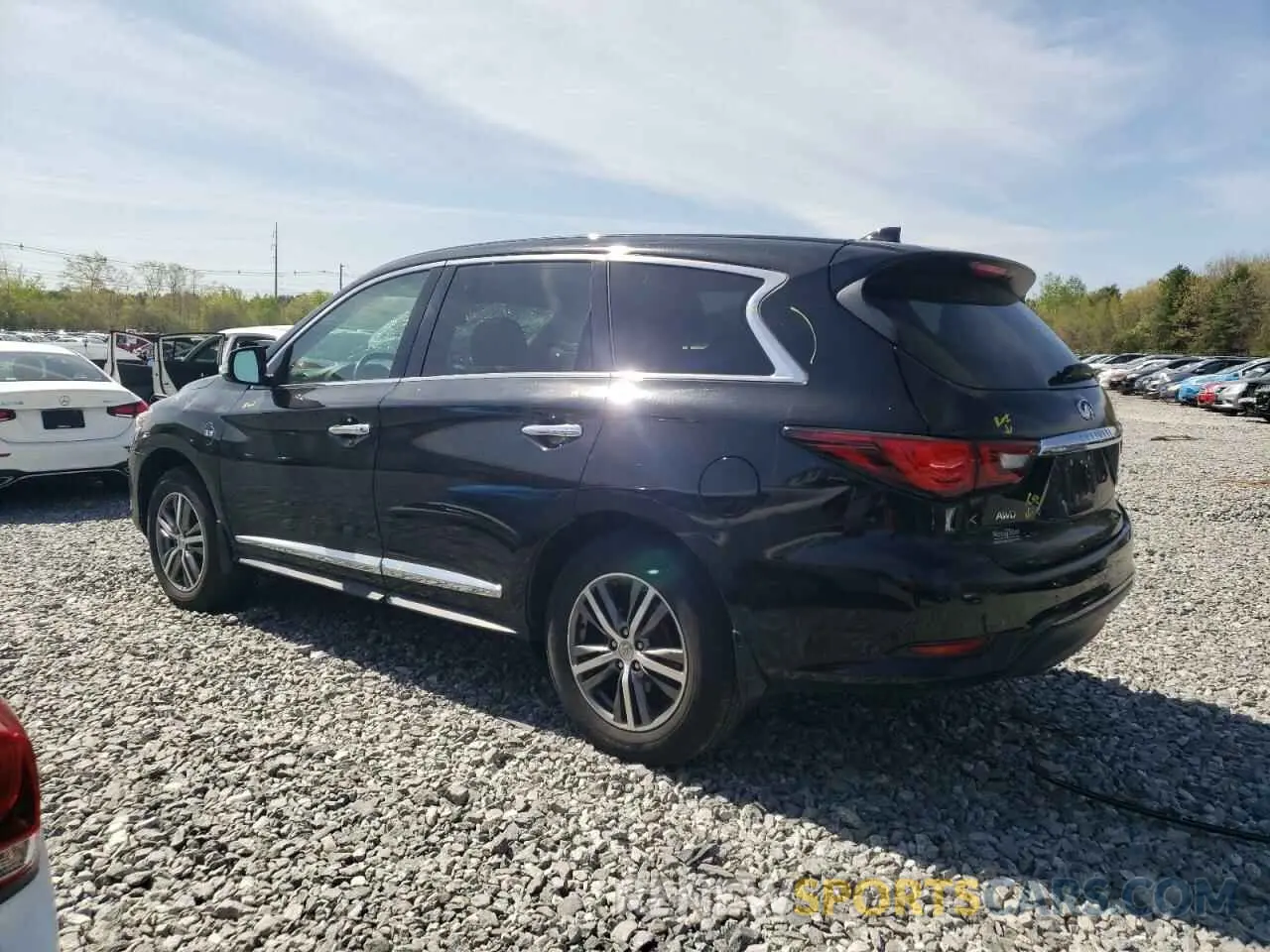 2 fotografías del automóvil dañado 5N1DL0MM4LC517578 INFINITI QX60 2020
