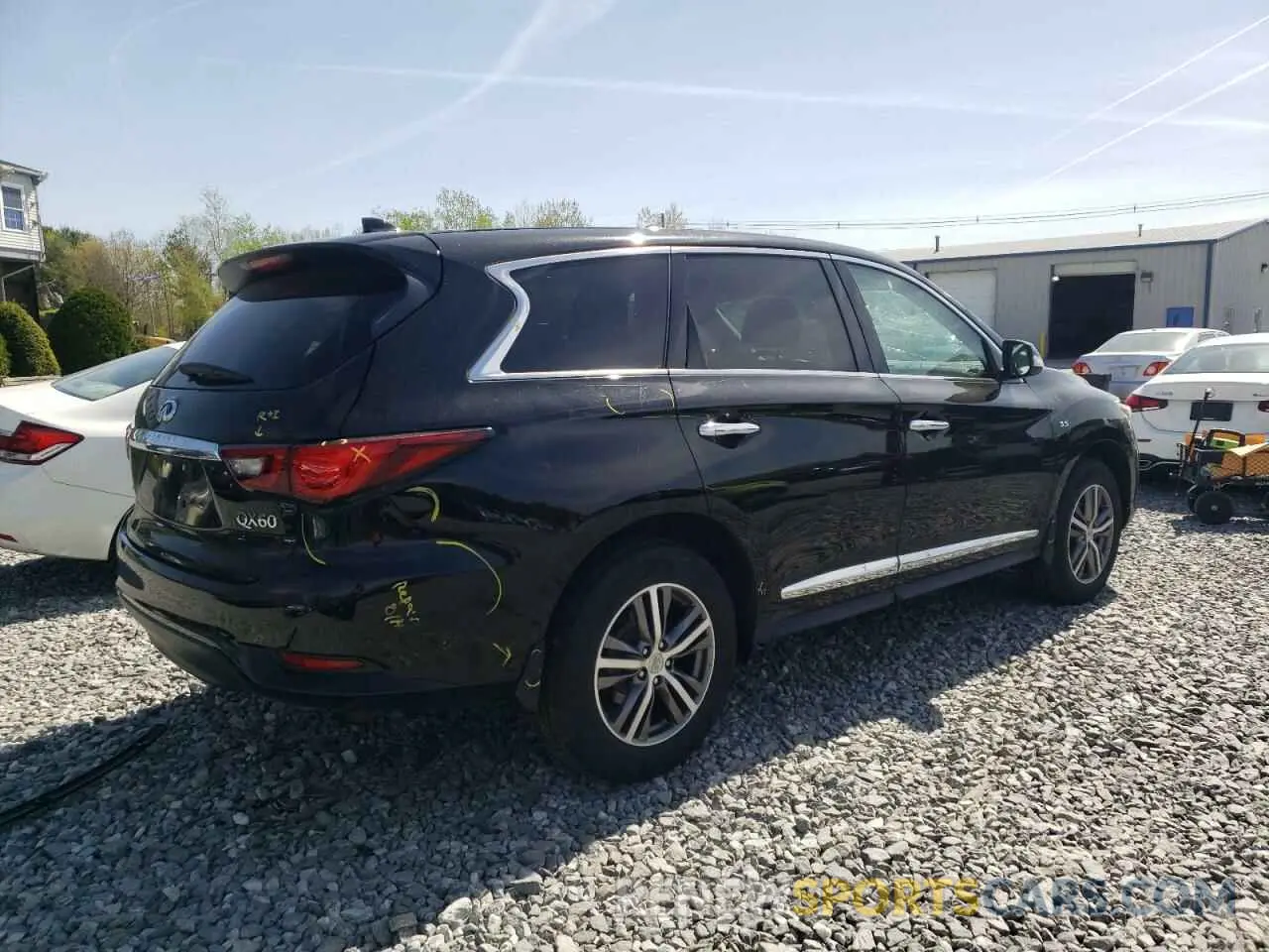 3 fotografías del automóvil dañado 5N1DL0MM4LC517578 INFINITI QX60 2020