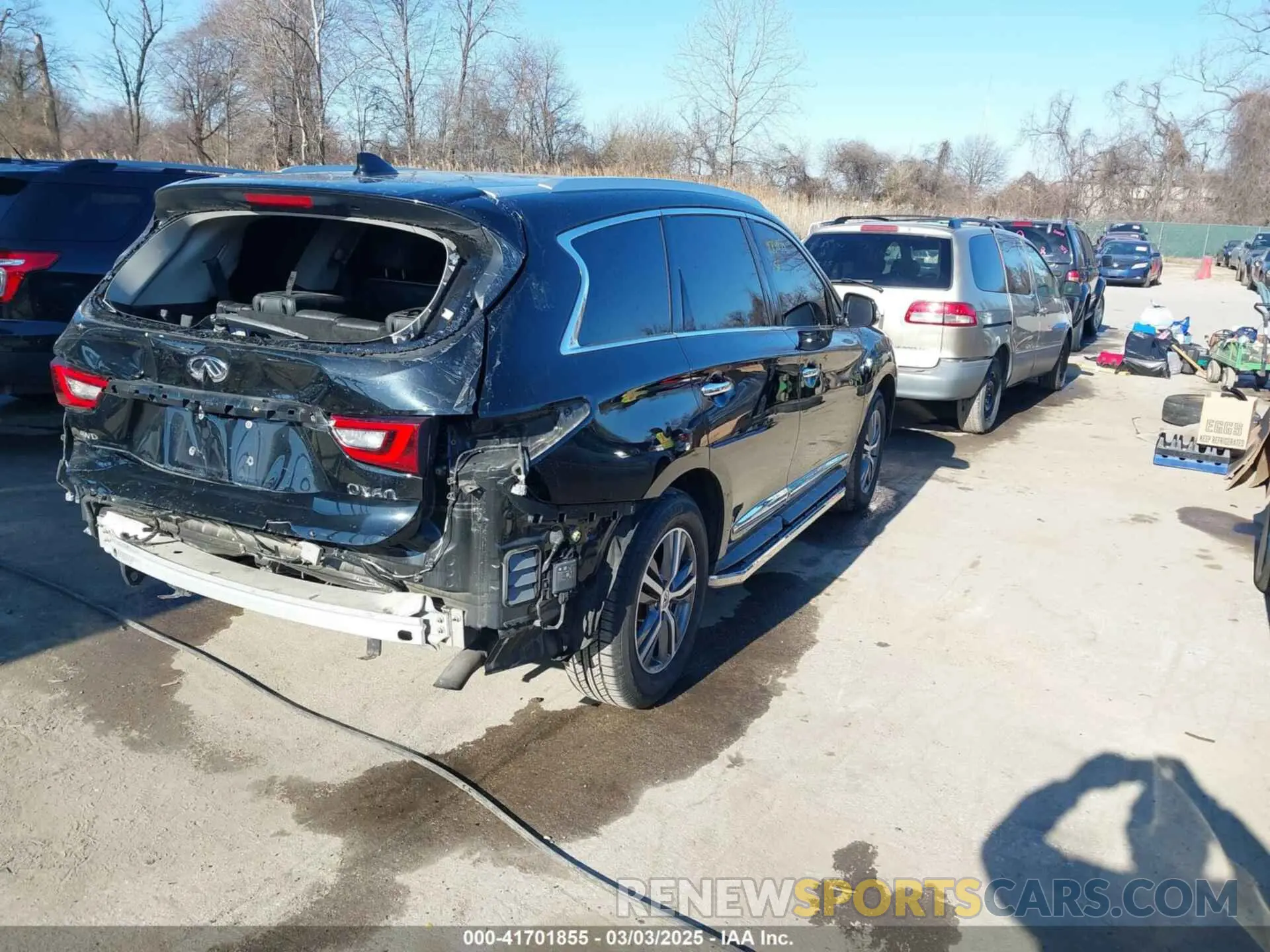 4 fotografías del automóvil dañado 5N1DL0MM5LC513698 INFINITI QX60 2020